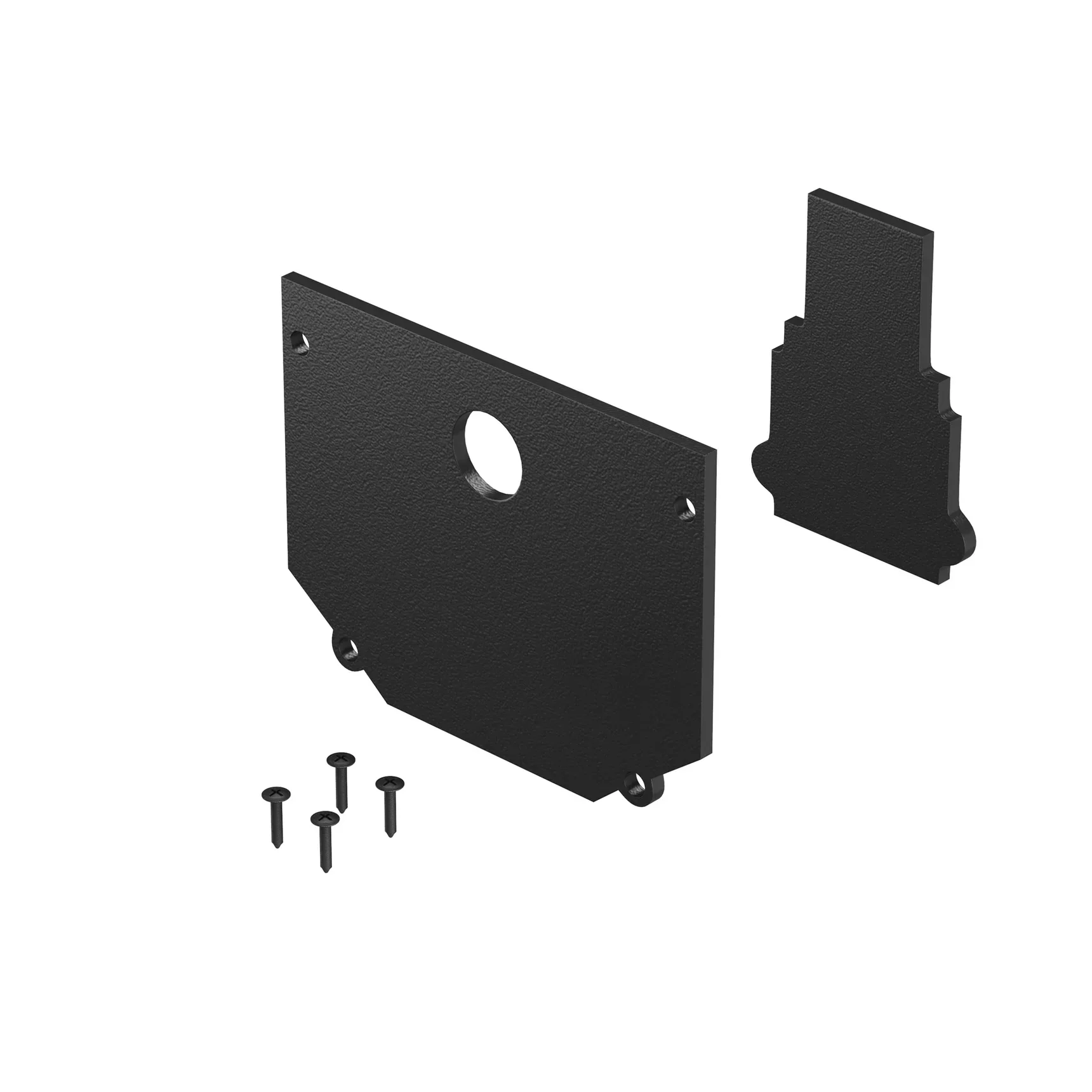 Комплект заглушек к шинопроводу Exility для монтажа в натяжной ПВХ потолок (внешняя 2 шт+внутренняя 2 шт), TRA034EC-SCH-42B