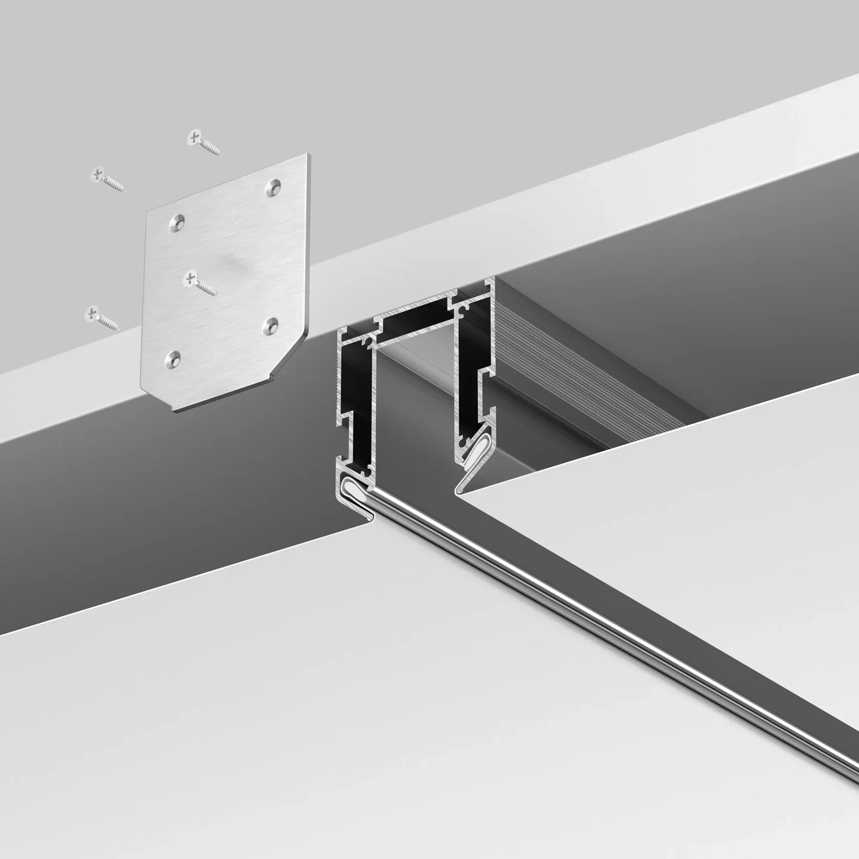 Заглушка торцевая к профилю, 2шт, TRA034MPEC-21S(N)