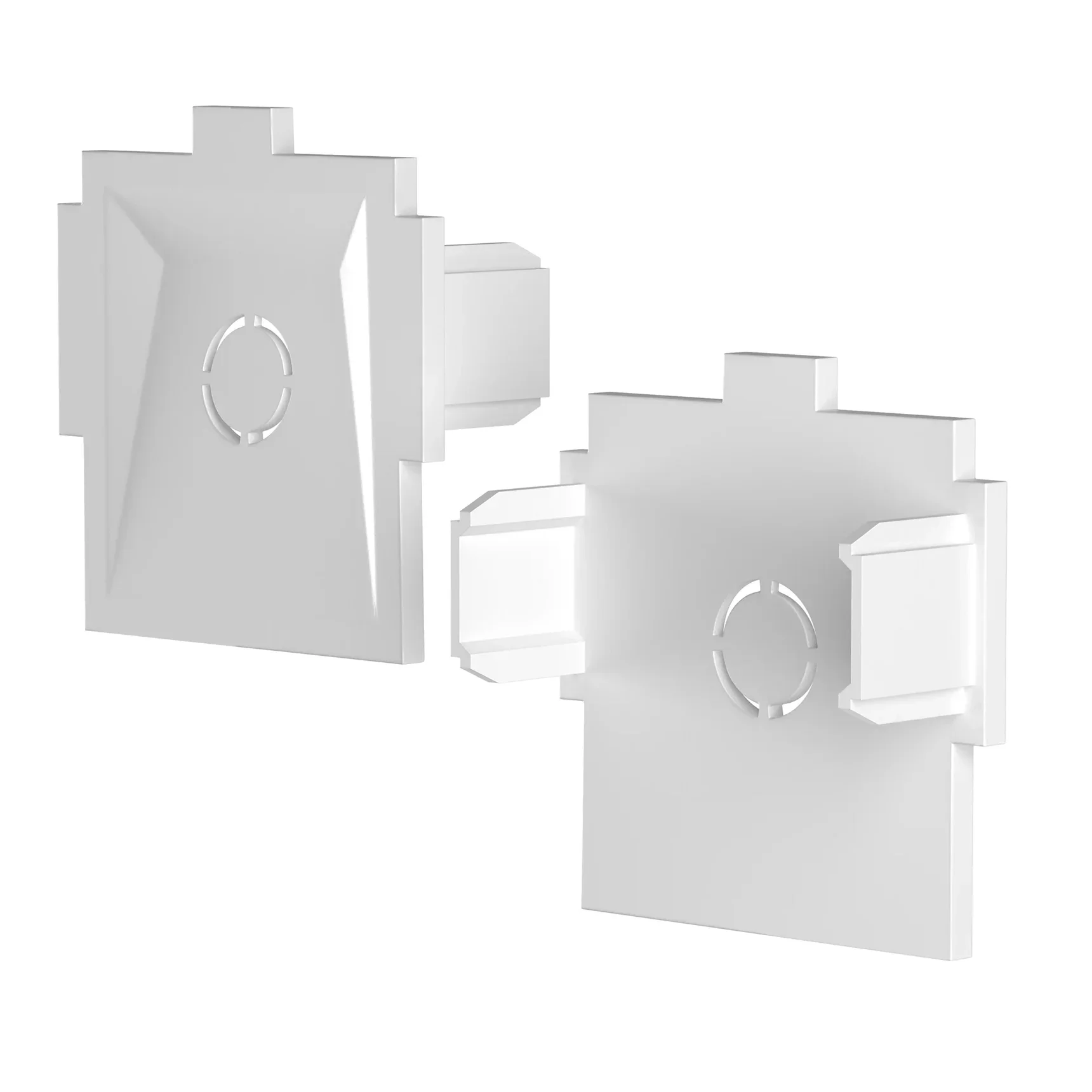 Комплект заглушек к встраиваемому шинопроводу Radity 2шт, TRA084EC-12W