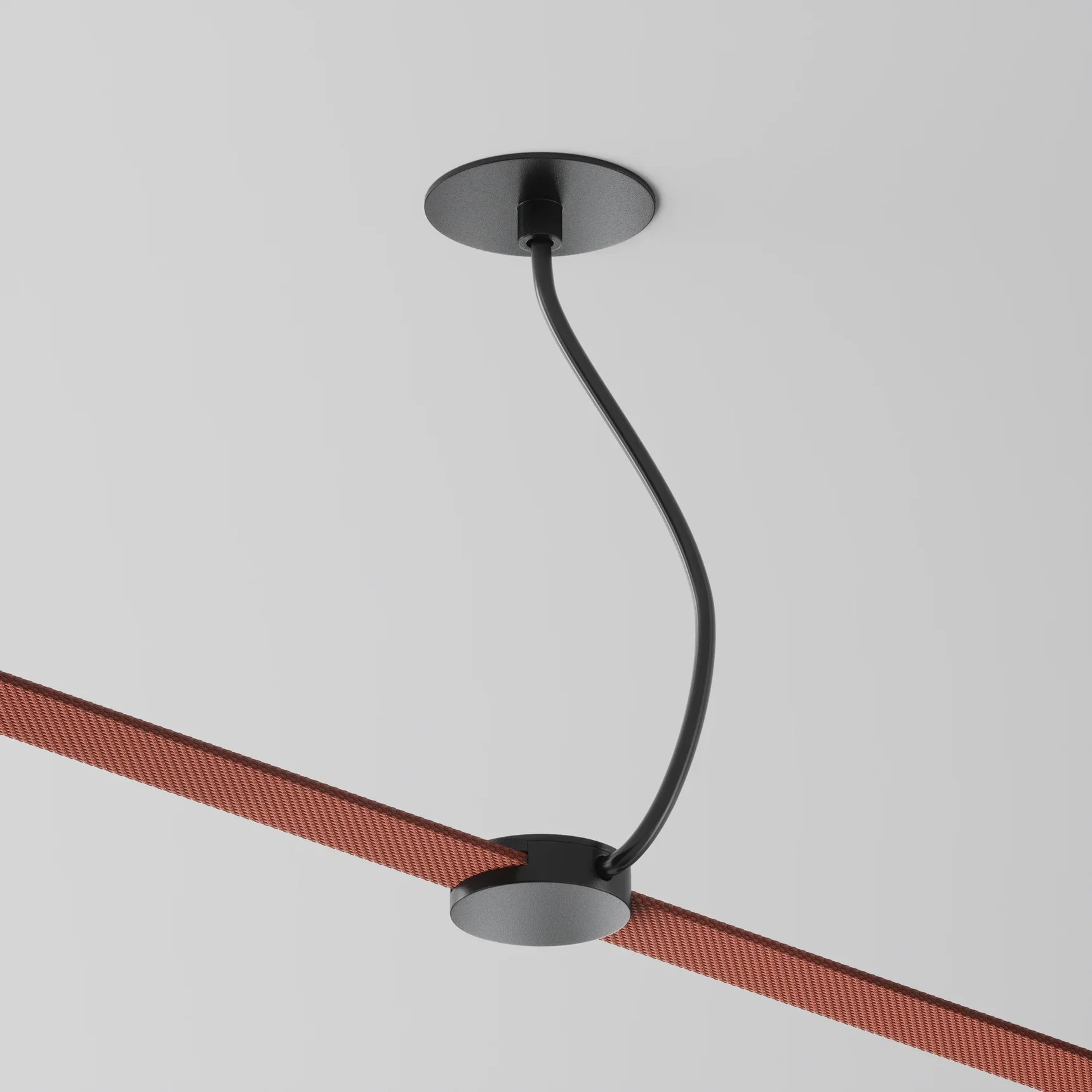 Ввод питания гибкий, боковой, черный, TRA130RWC-2B