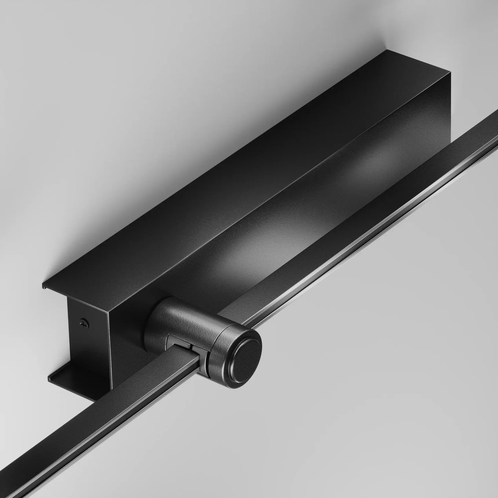 Основание настенное Wall для блока питания с вводом питания Flarity черный, TRA155CW-BB-B