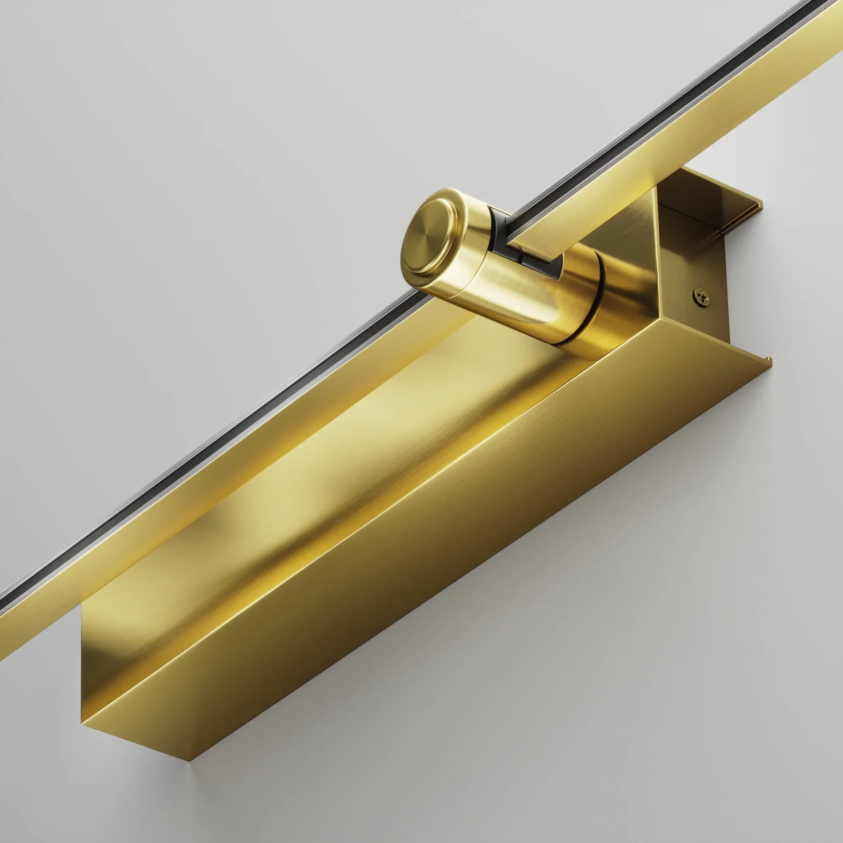 Основание настенное Wall для блока питания с вводом питания Flarity латунь, TRA155CW-BB-BS