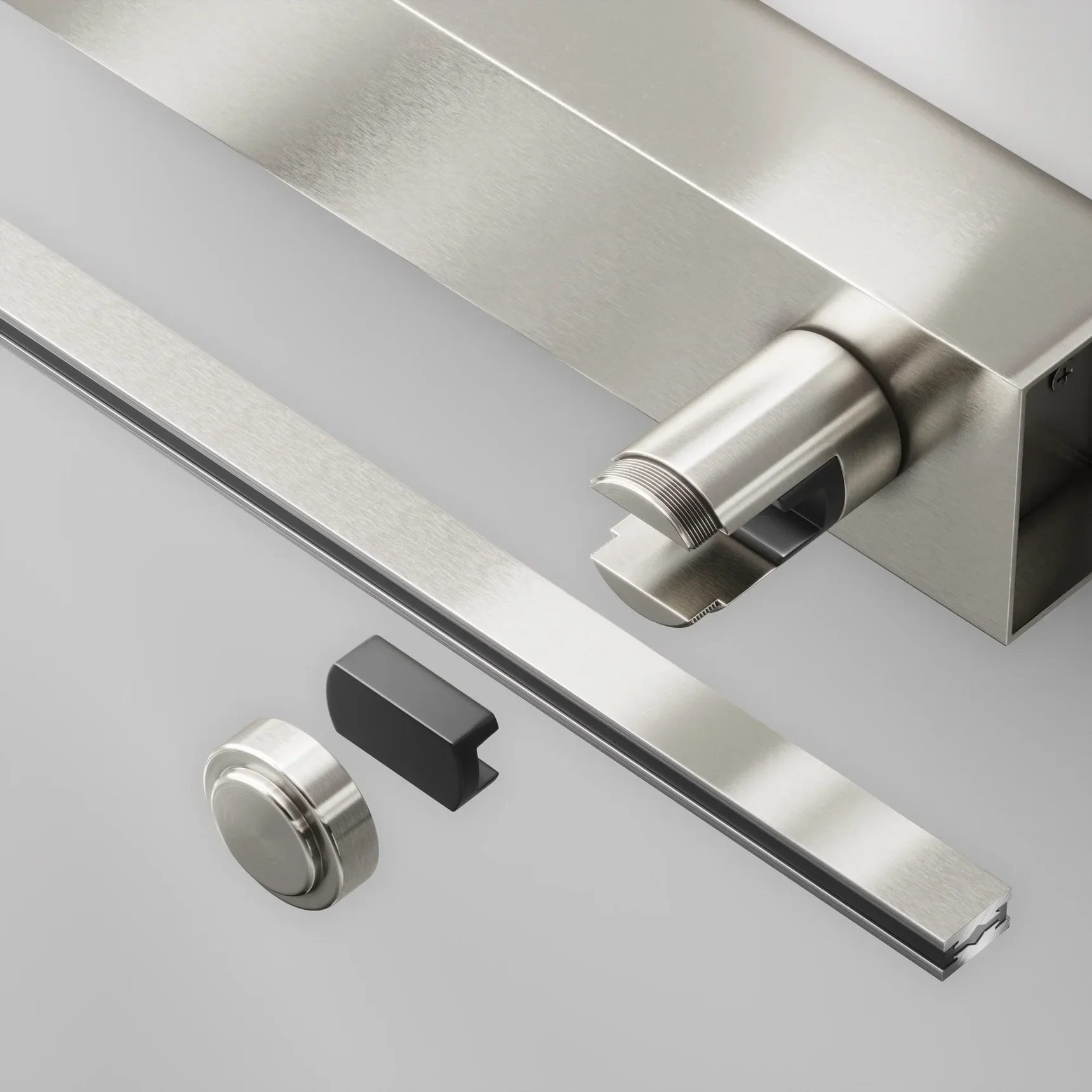 Основание настенное Wall для блока питания с вводом питания Flarity платина, TRA155CW-BB-PT