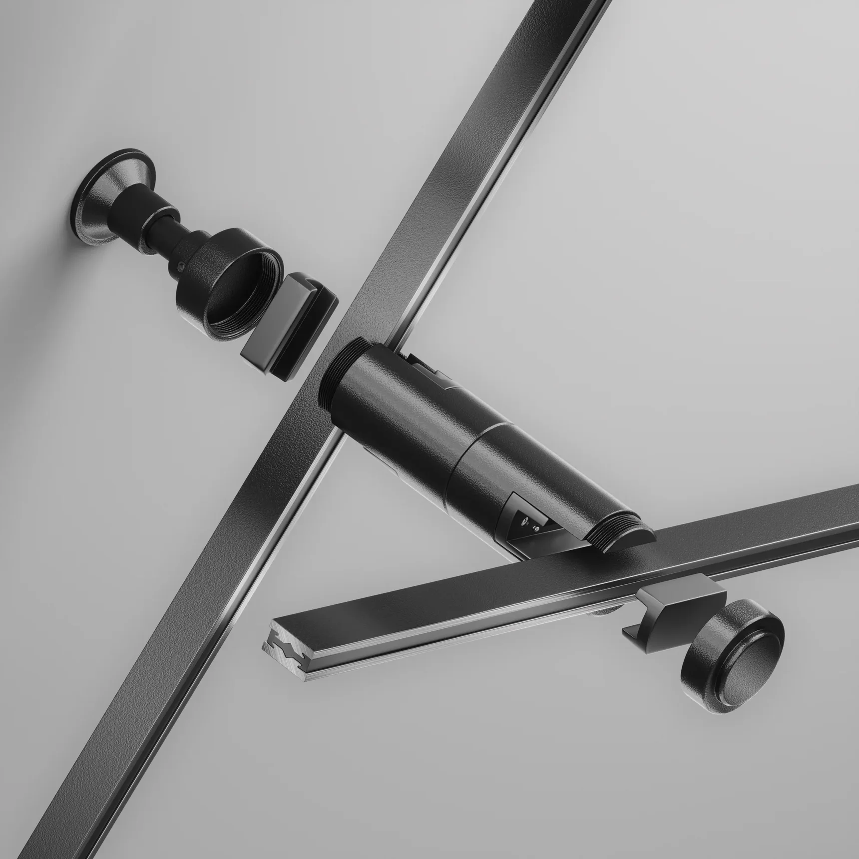 Крепление настенное Wall двойное Flarity черный, TRA155CW-D1-B