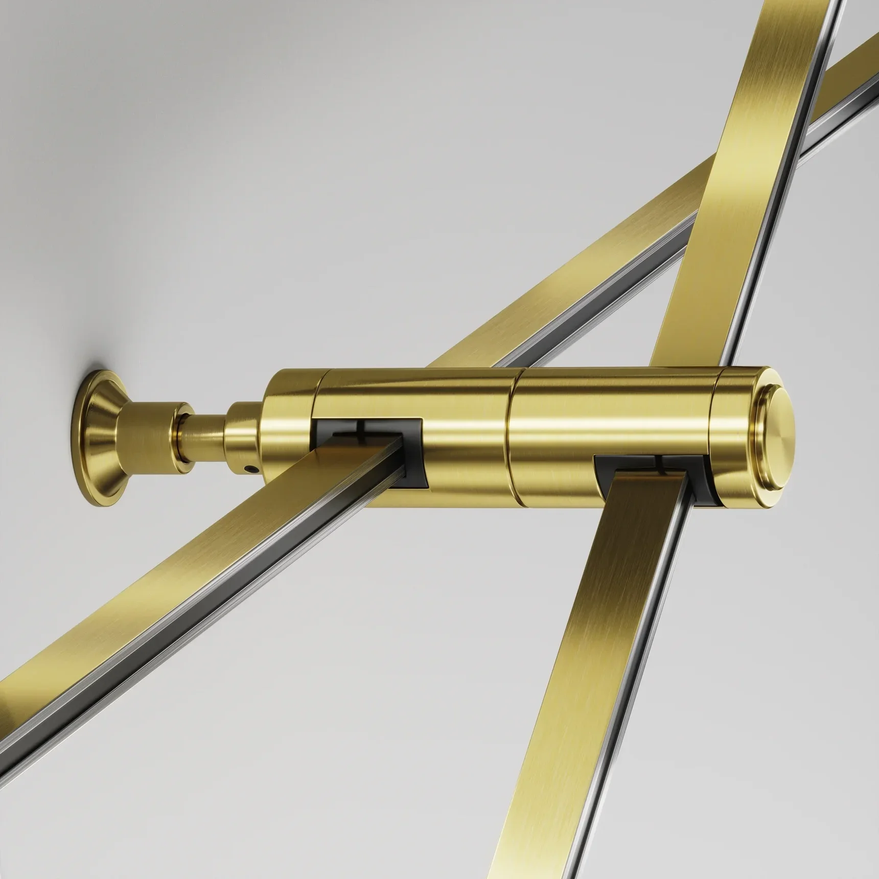 Крепление настенное Wall двойное Flarity латунь, TRA155CW-D1-BS