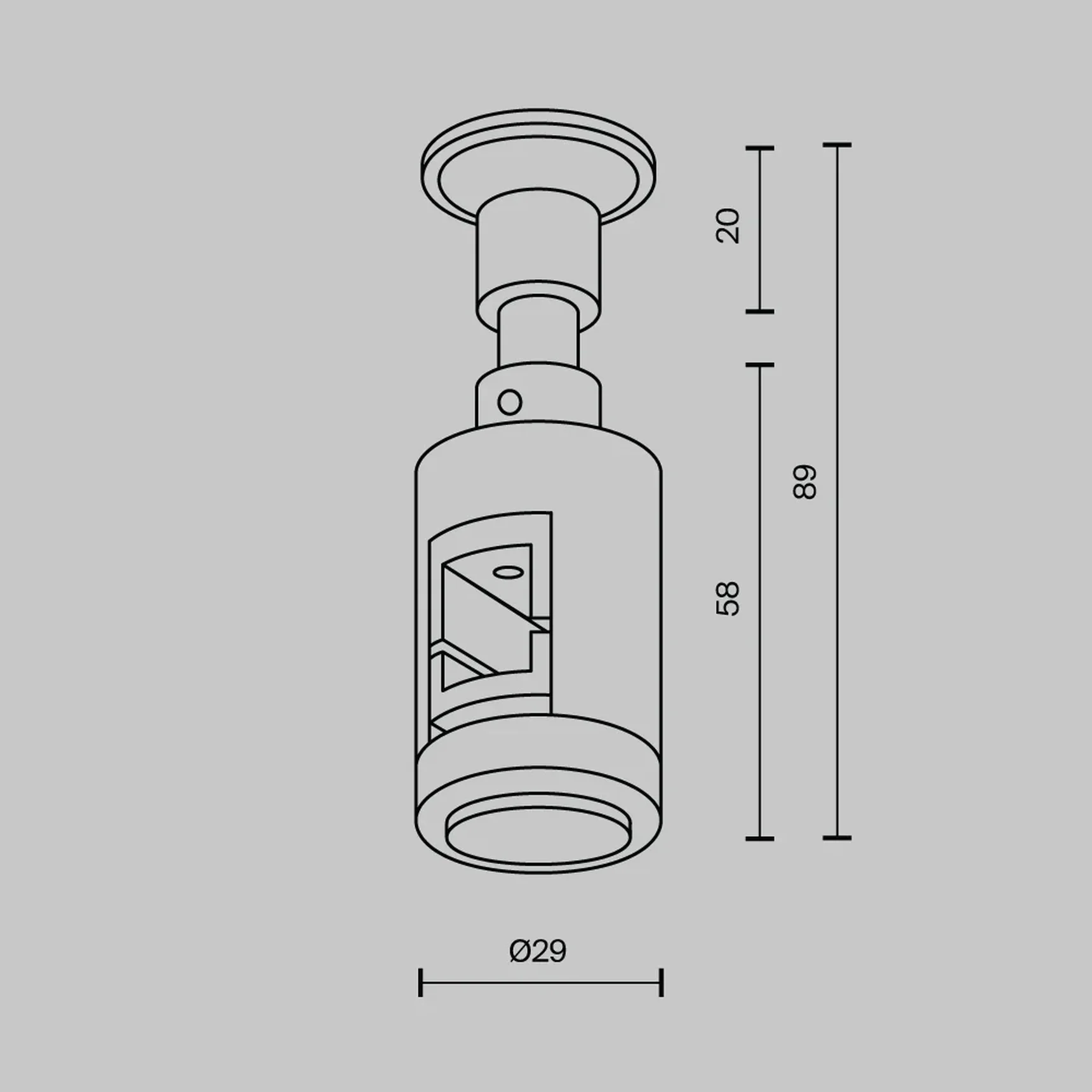 Крепление настенное Wall одинарное Flarity черный, TRA155CW-S1-B