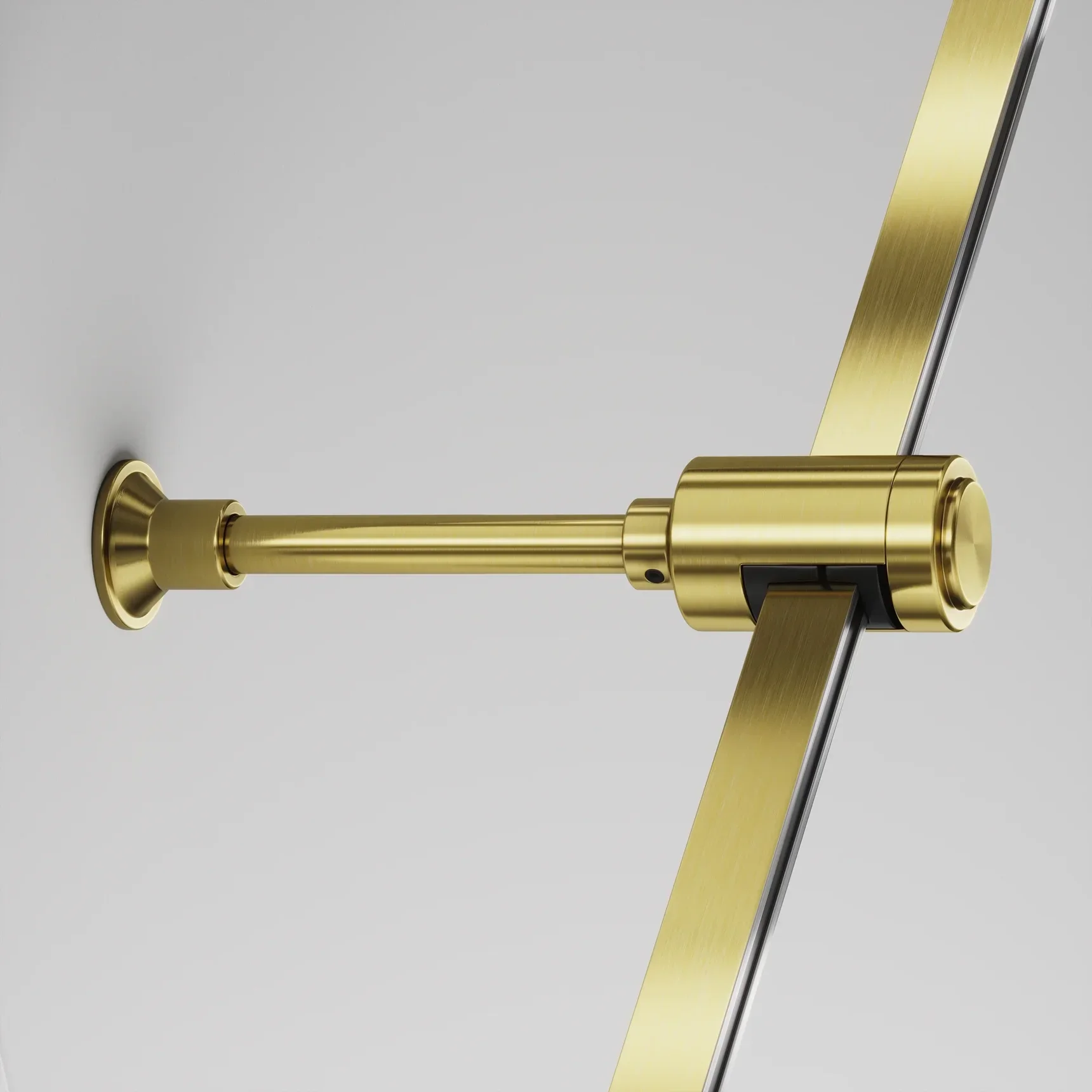 Крепление настенное Wall одинарное удлиненное Flarity латунь, TRA155CW-SL1-BS