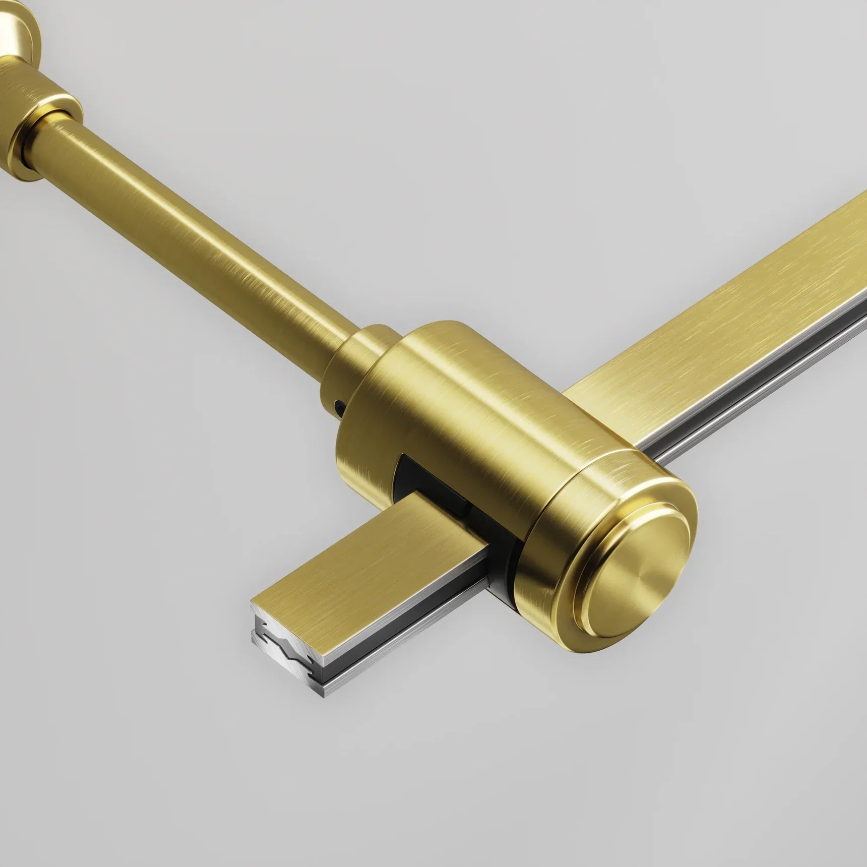 Крепление настенное Wall одинарное удлиненное Flarity латунь, TRA155CW-SL1-BS