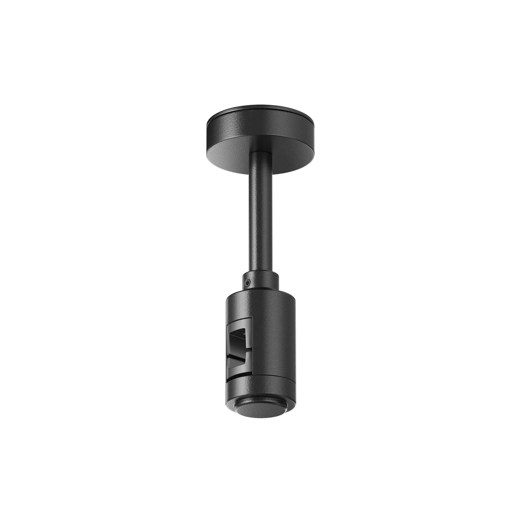 Крепление потолочное Short 78мм с вводом питания Flarity черный, TRA156C-B1-B