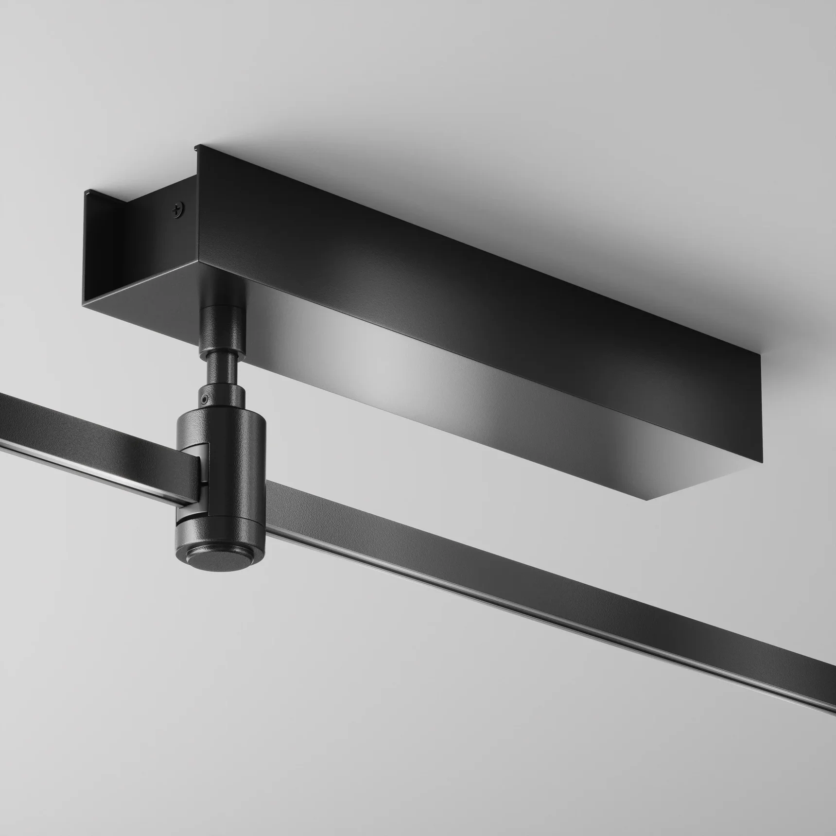 Основание потолочное Short для блока питания с вводом питания Flarity черный, TRA156C-BB1-B