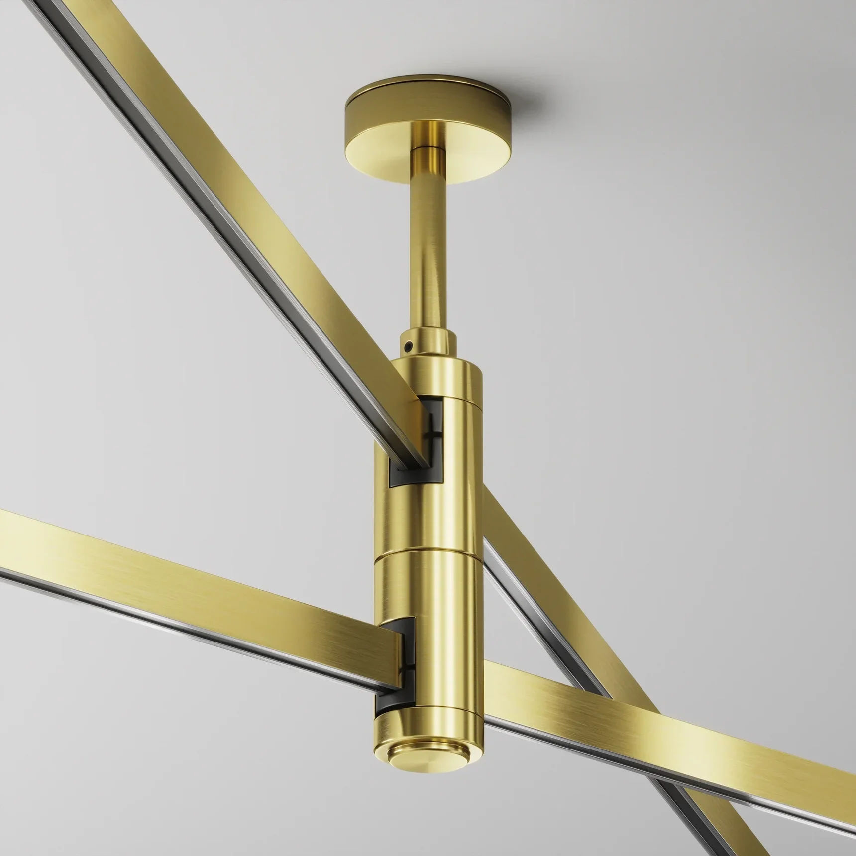 Крепление потолочное двойное Short 78мм Flarity латунь, TRA156C-D1-BS