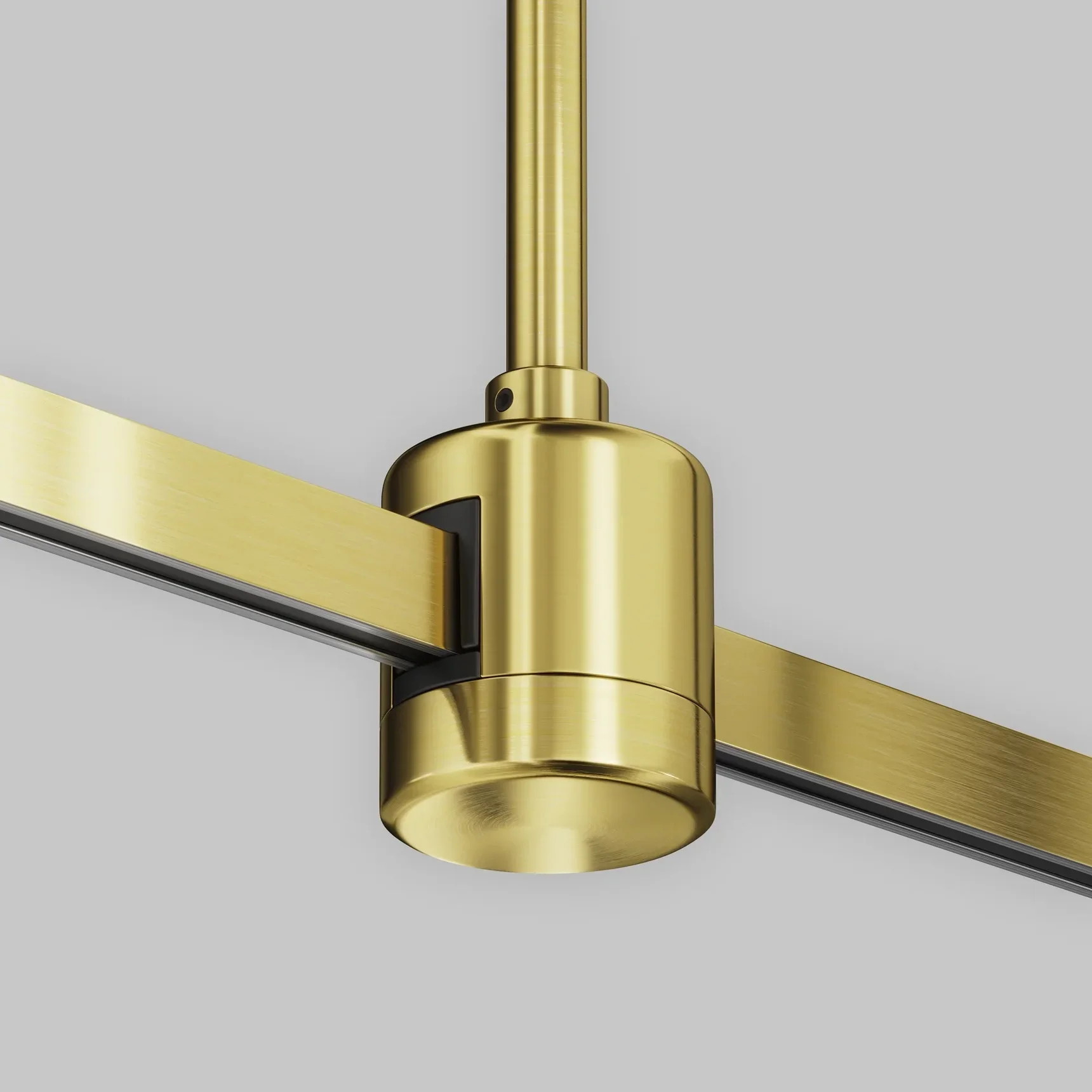 Крепление потолочное Short 78мм с прямым коннектором питания Flarity латунь, TRA156C-IPC1-BS