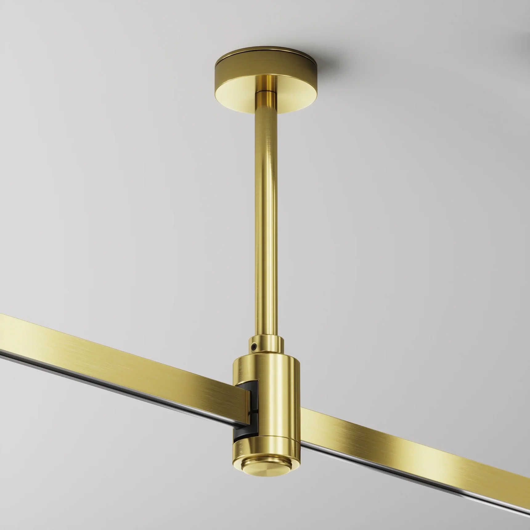 Крепление потолочное Short одинарное 138мм Flarity латунь, TRA156C-SL1-BS