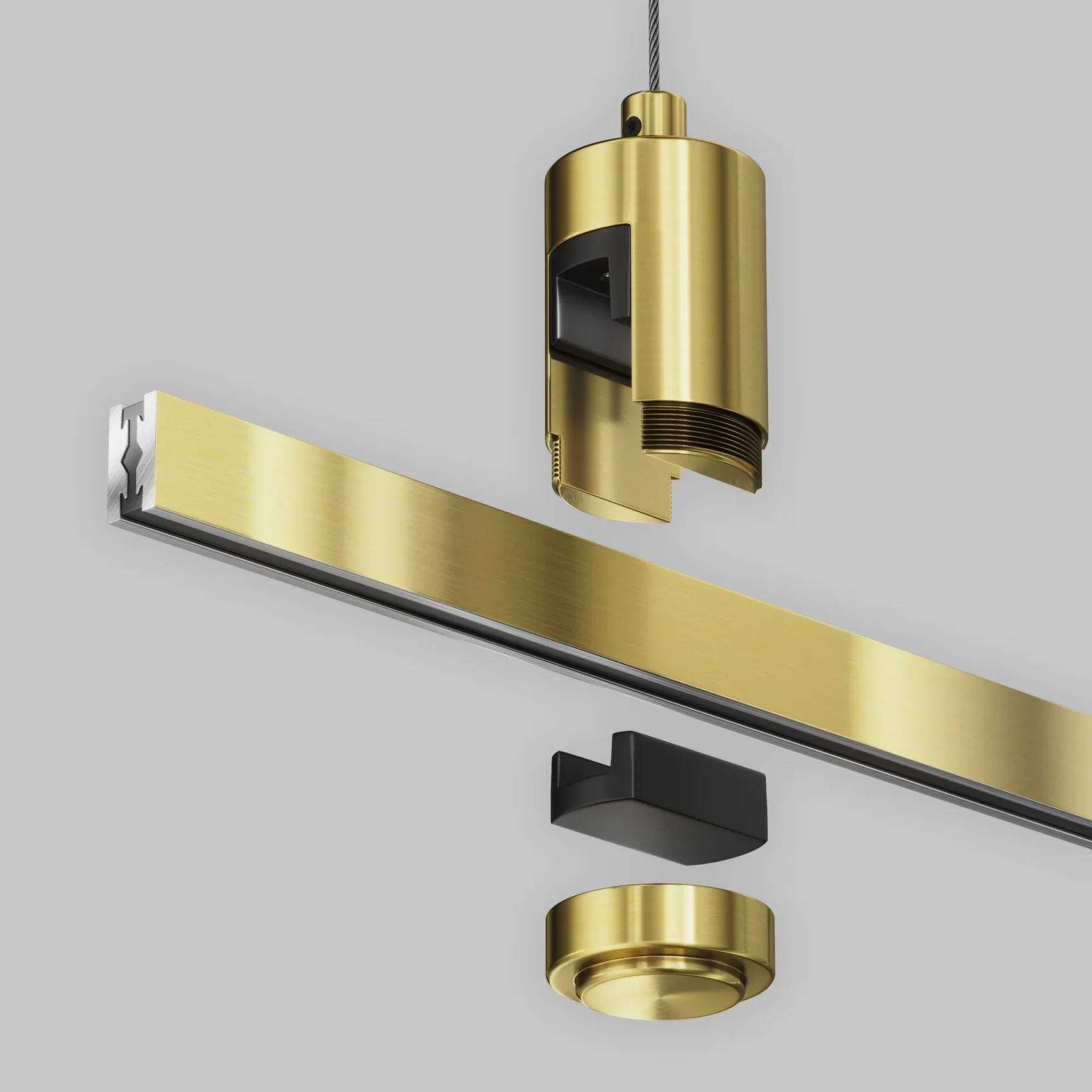 Подвес тросовый Hang одинарный Flarity латунь, TRA157SW-S1-BS