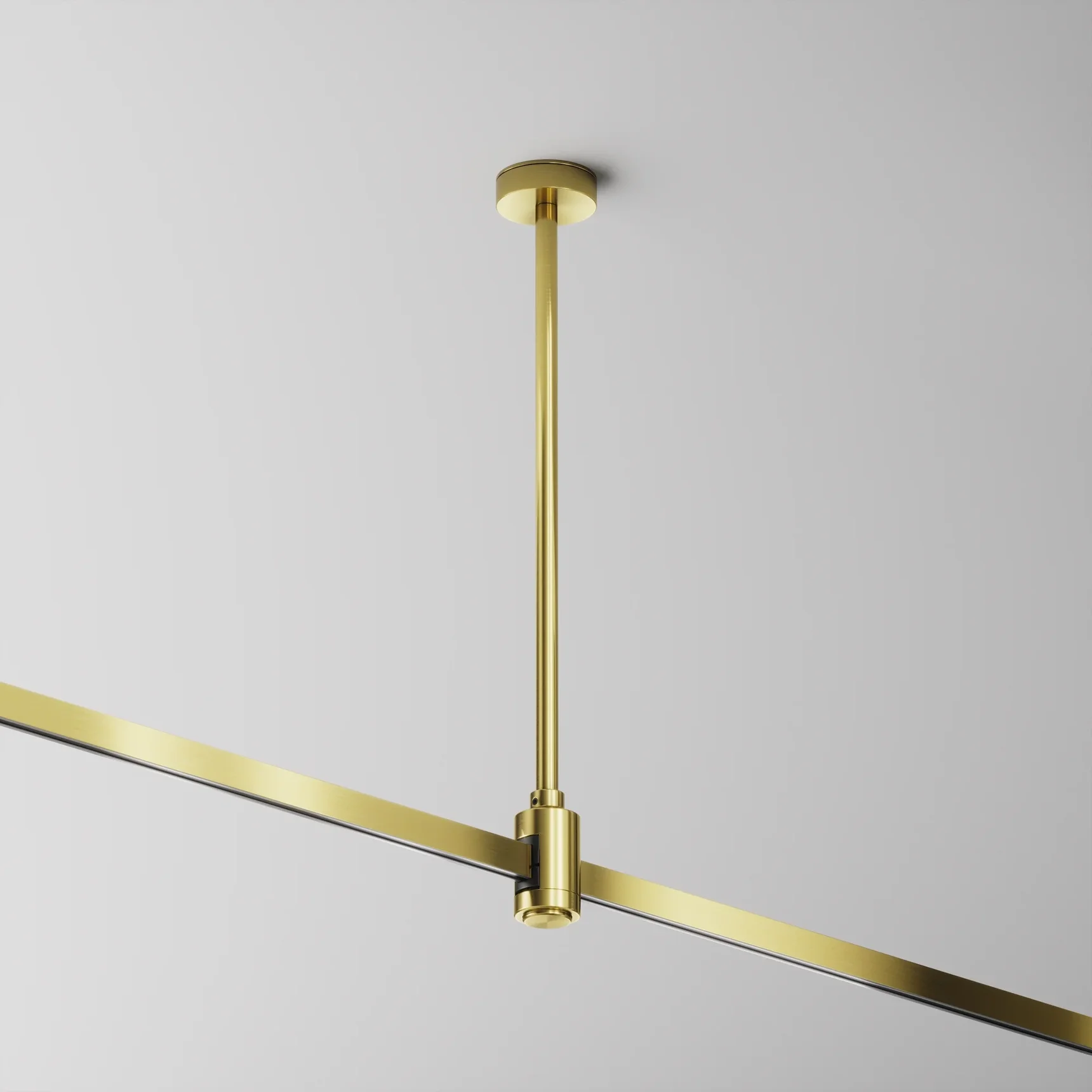 Крепление потолочное Medium 300мм с вводом питания Flarity латунь, TRA158C-B1-BS