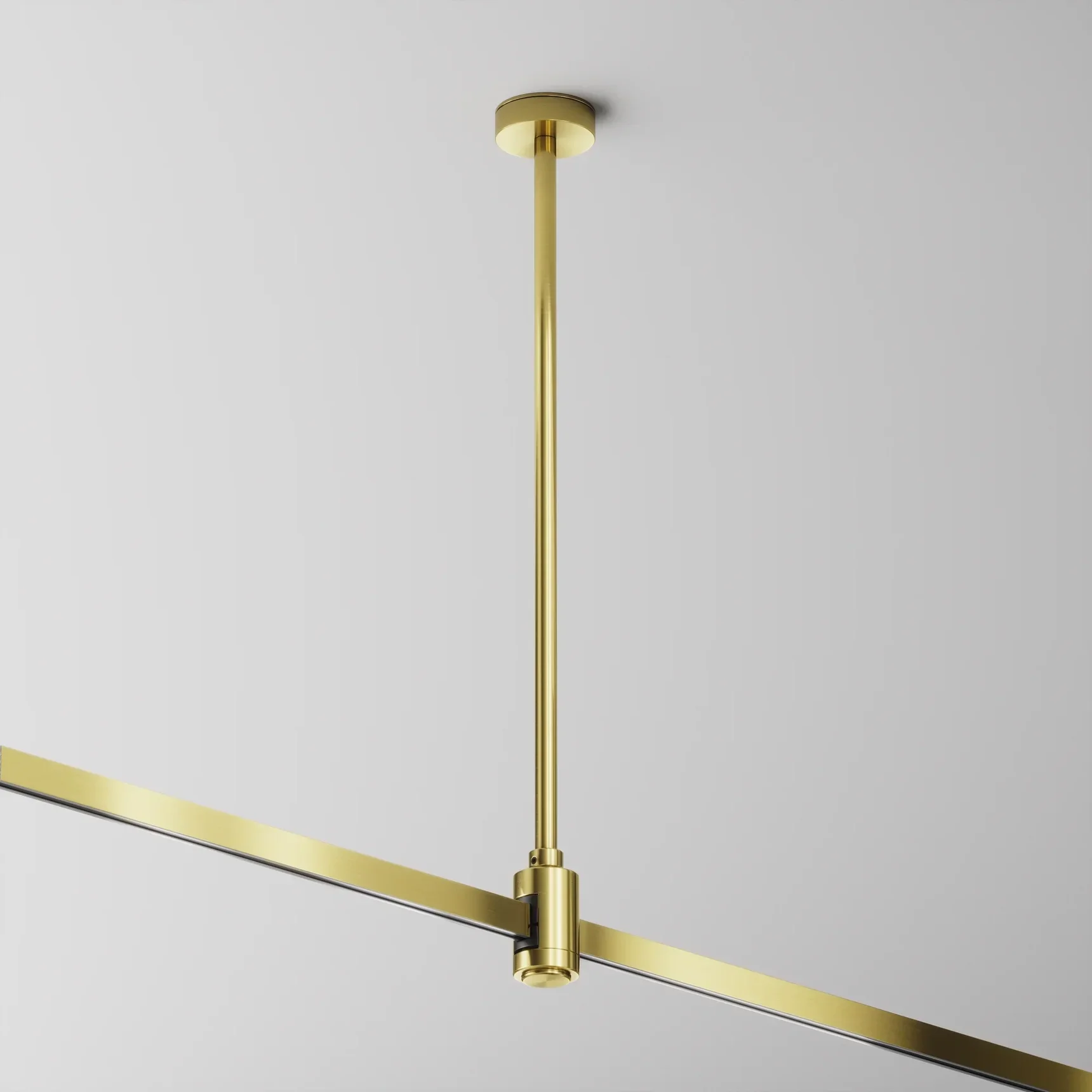 Крепление потолочное Medium 360мм с вводом питания Flarity латунь, TRA158C-BL1-BS