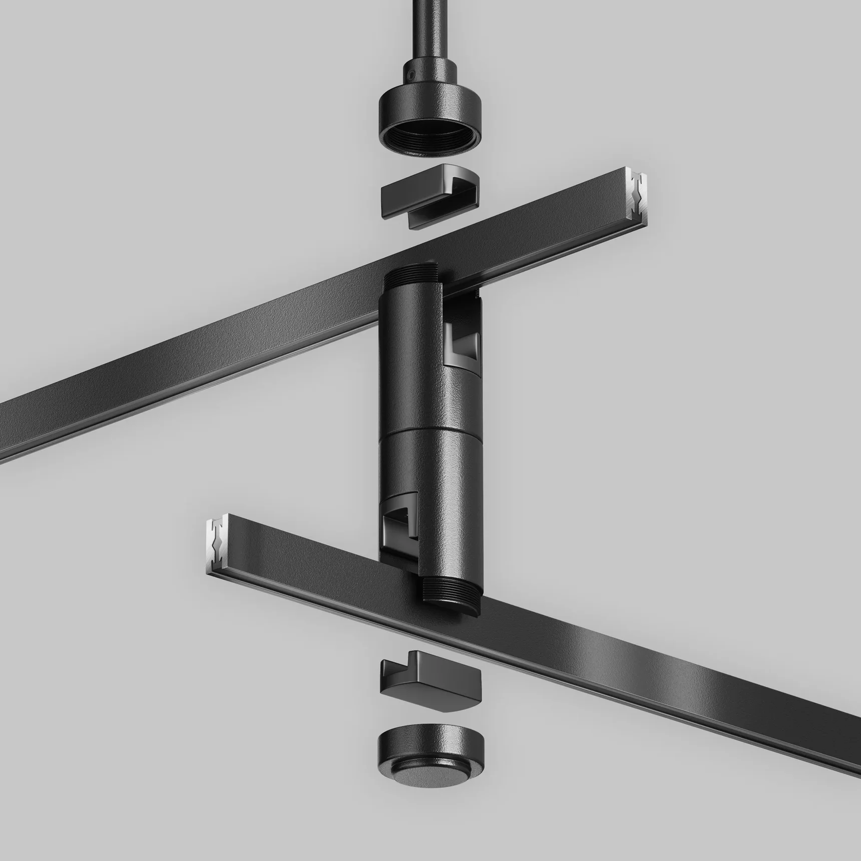 Крепление потолочное Medium двойное 300мм Flarity черный, TRA158C-D1-B