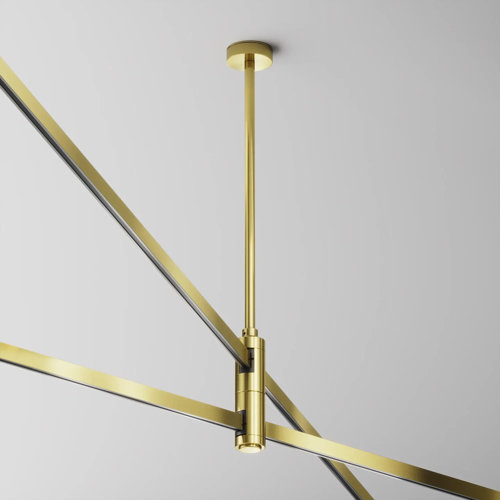 Крепление потолочное Medium двойное 300мм Flarity латунь, TRA158C-D1-BS