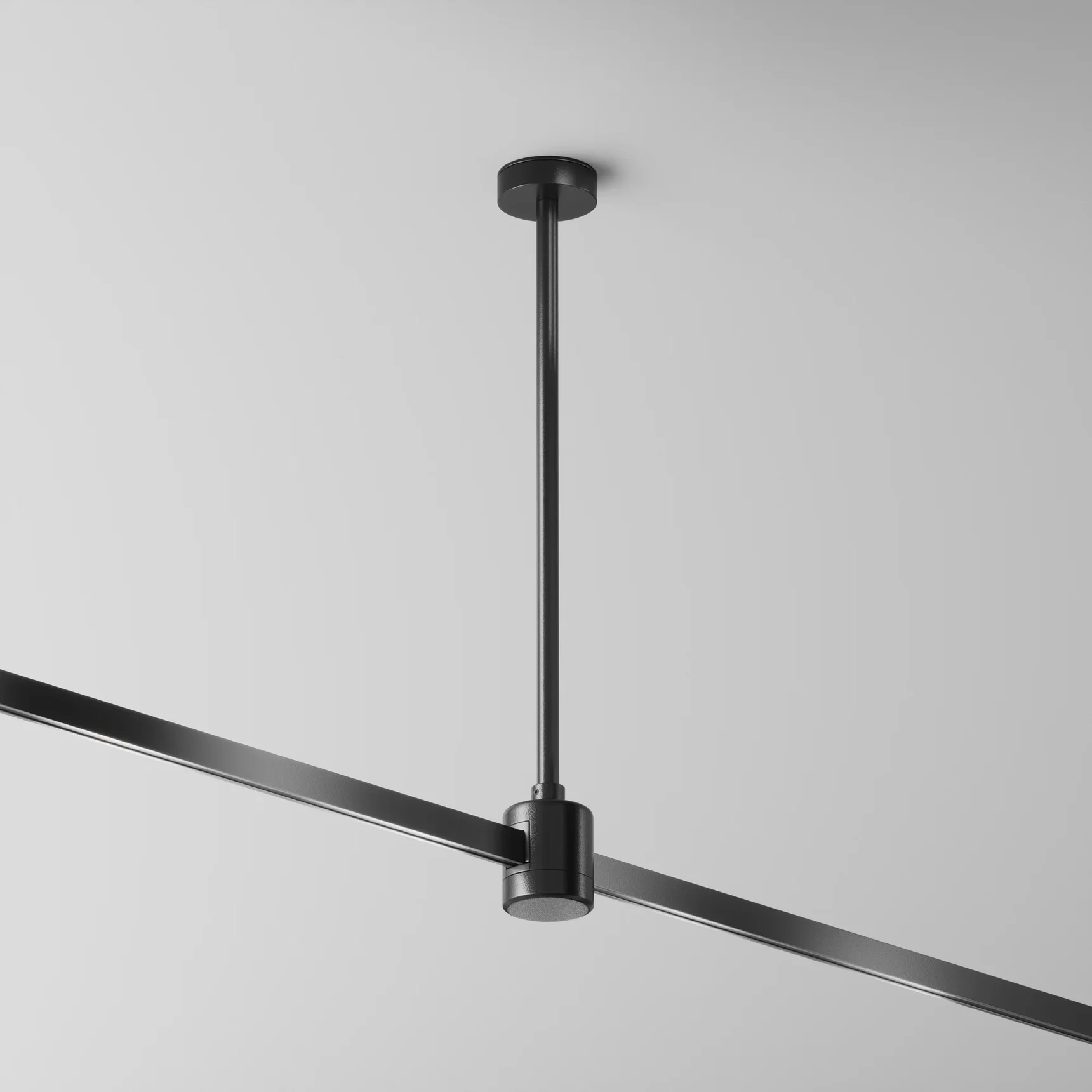 Крепление потолочное Medium 300мм с прямым коннектором питания Flarity черный, TRA158C-IPC1-B