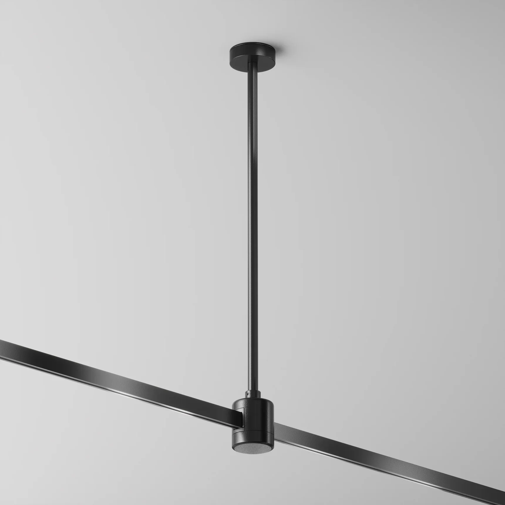 Крепление потолочное Medium 360мм с прямым коннектором питания Flarity черный, TRA158C-IPCL1-B