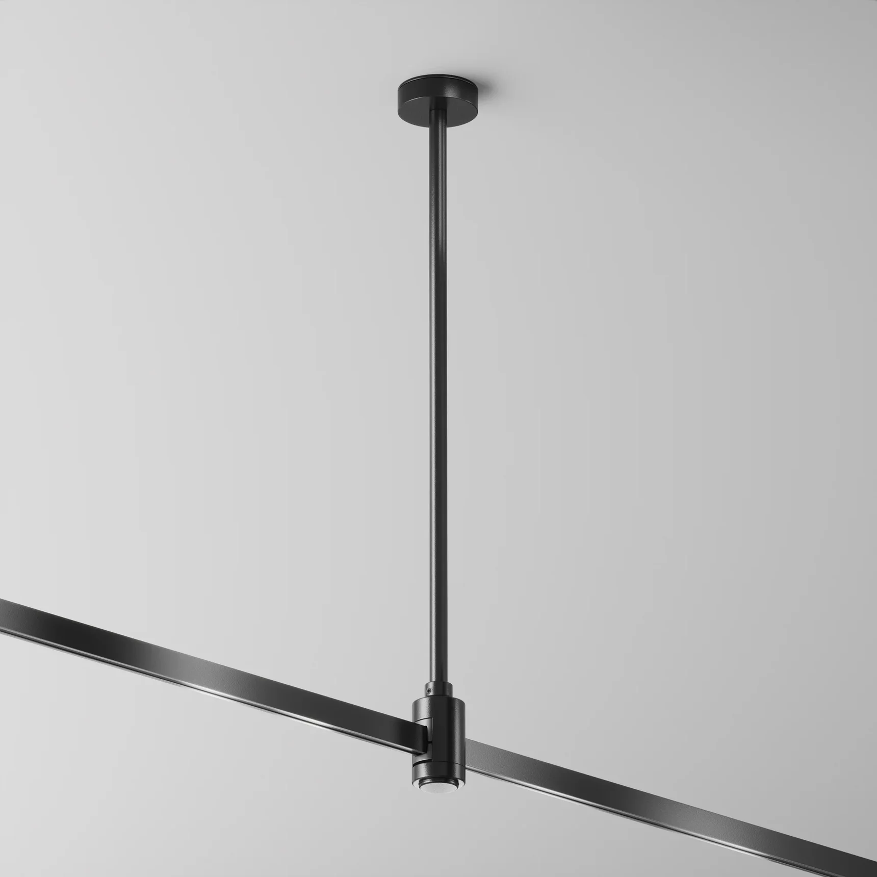 Крепление потолочное Medium одинарное 360мм Flarity черный, TRA158C-SL1-B