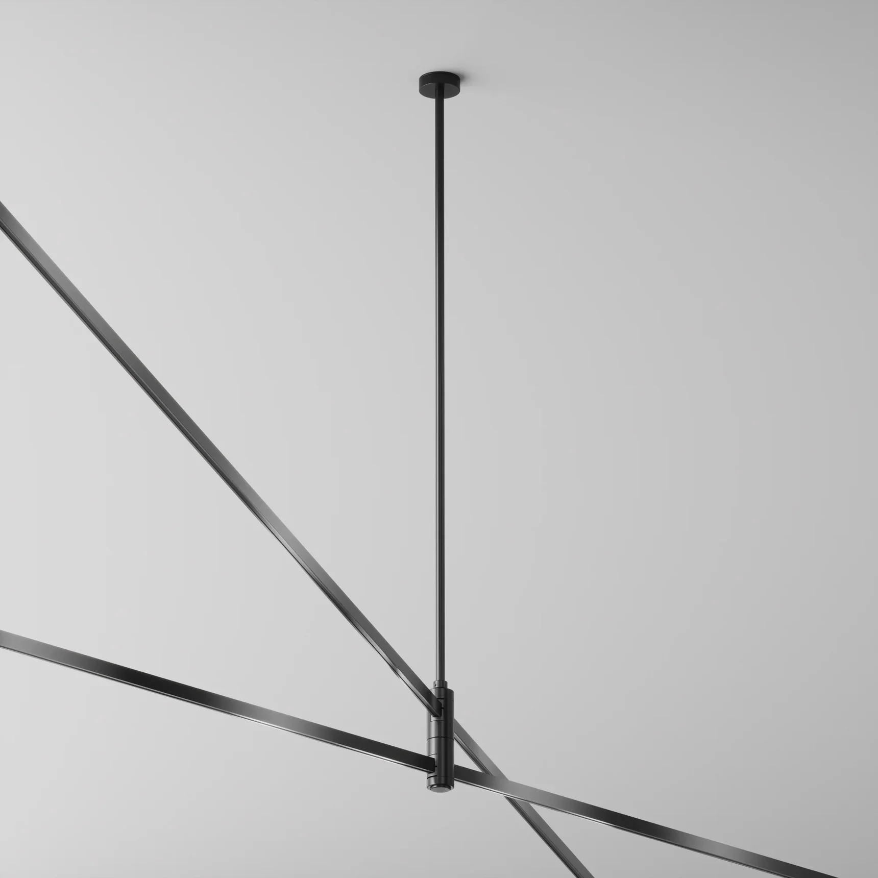 Крепление потолочное Long двойное 700мм Flarity черный, TRA159C-D1-B