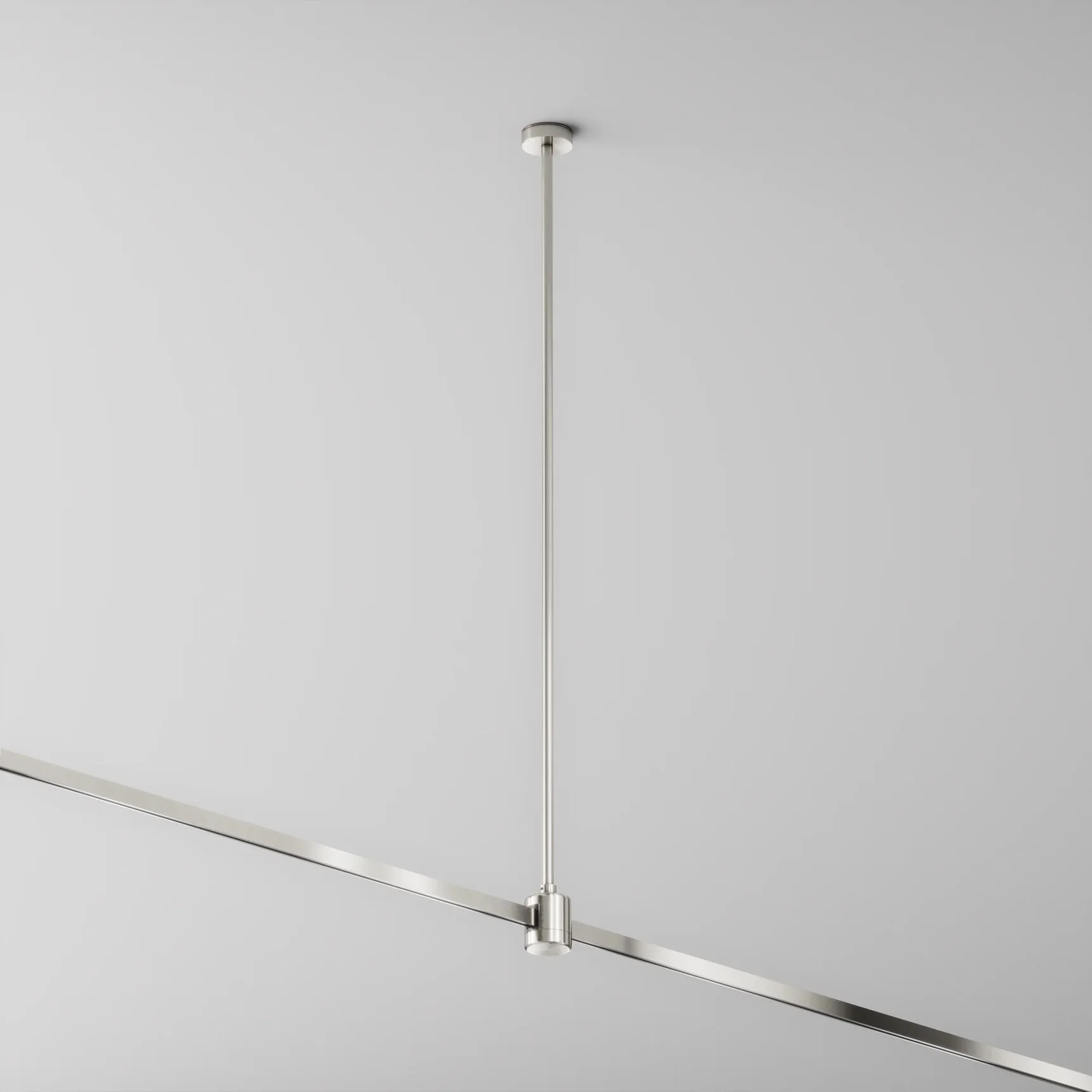 Крепление потолочное Long 700мм с прямым коннектором питания Flarity платина, TRA159C-IPC1-PT