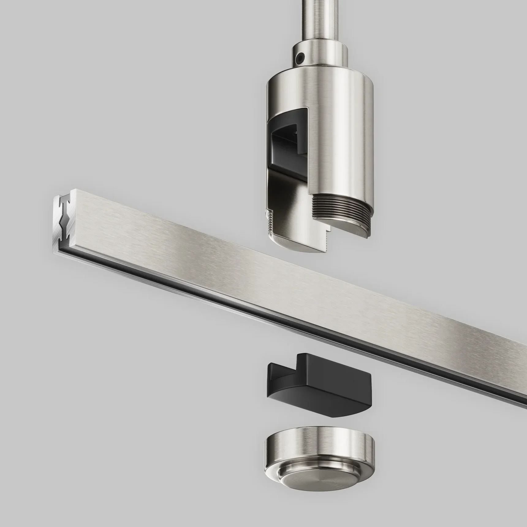 Крепление потолочное Long одинарное 700мм Flarity платина, TRA159C-S1-PT