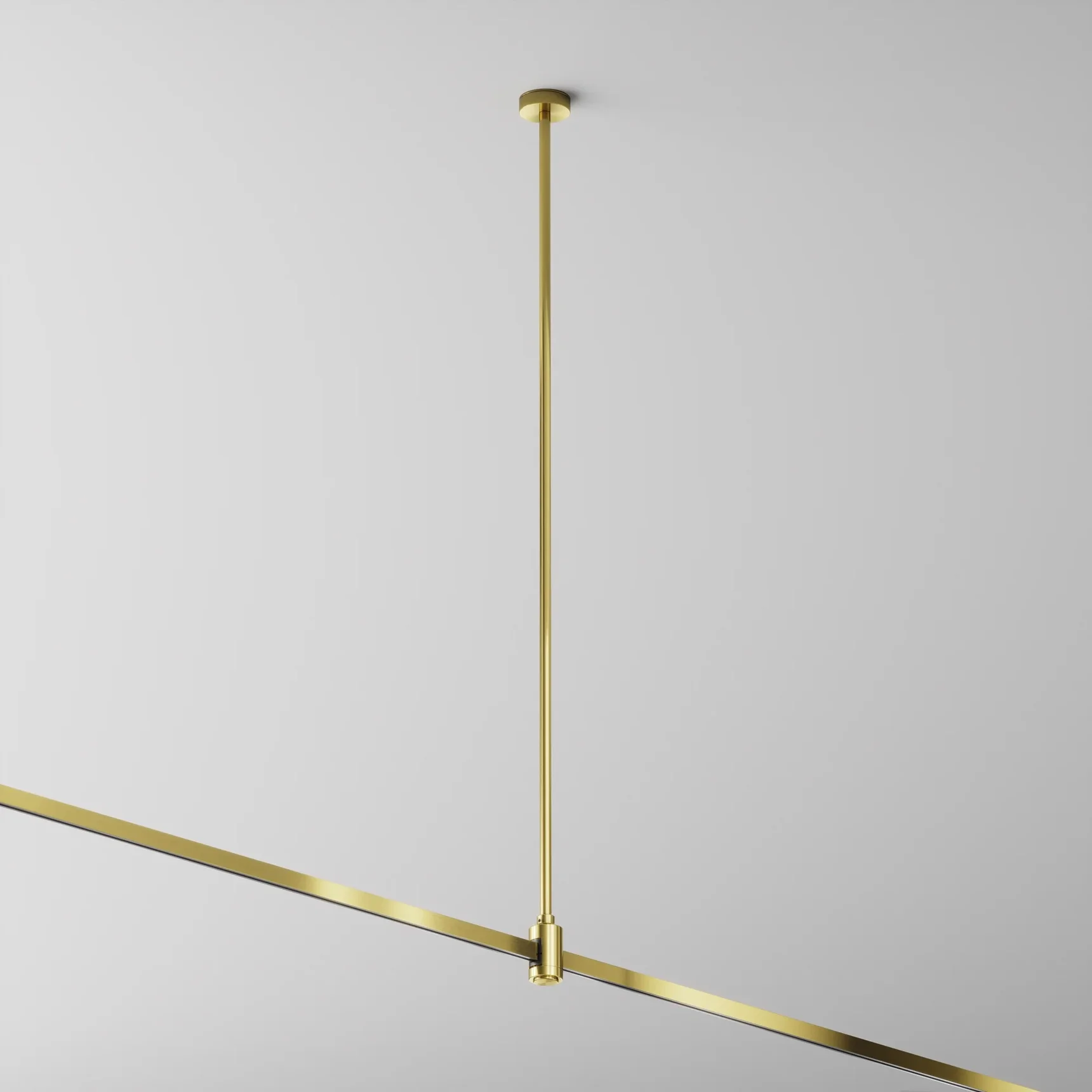 Крепление потолочное Long одинарное 760мм Flarity латунь, TRA159C-SL1-BS