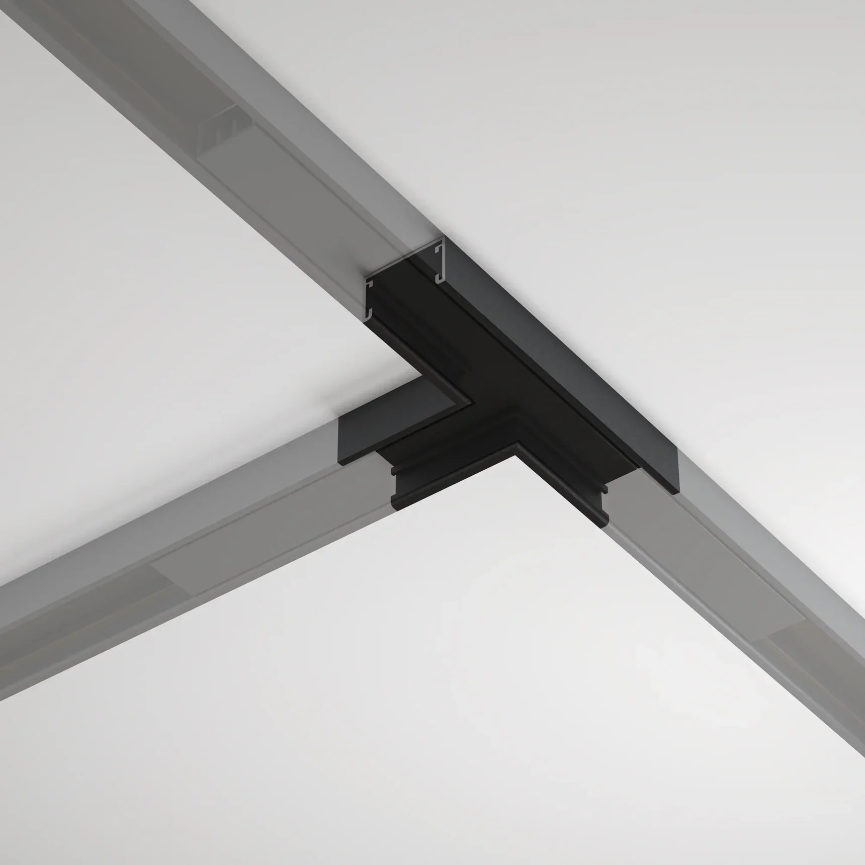 Т- образный коннектор накладной Basity, черный, TRA172CT-11B