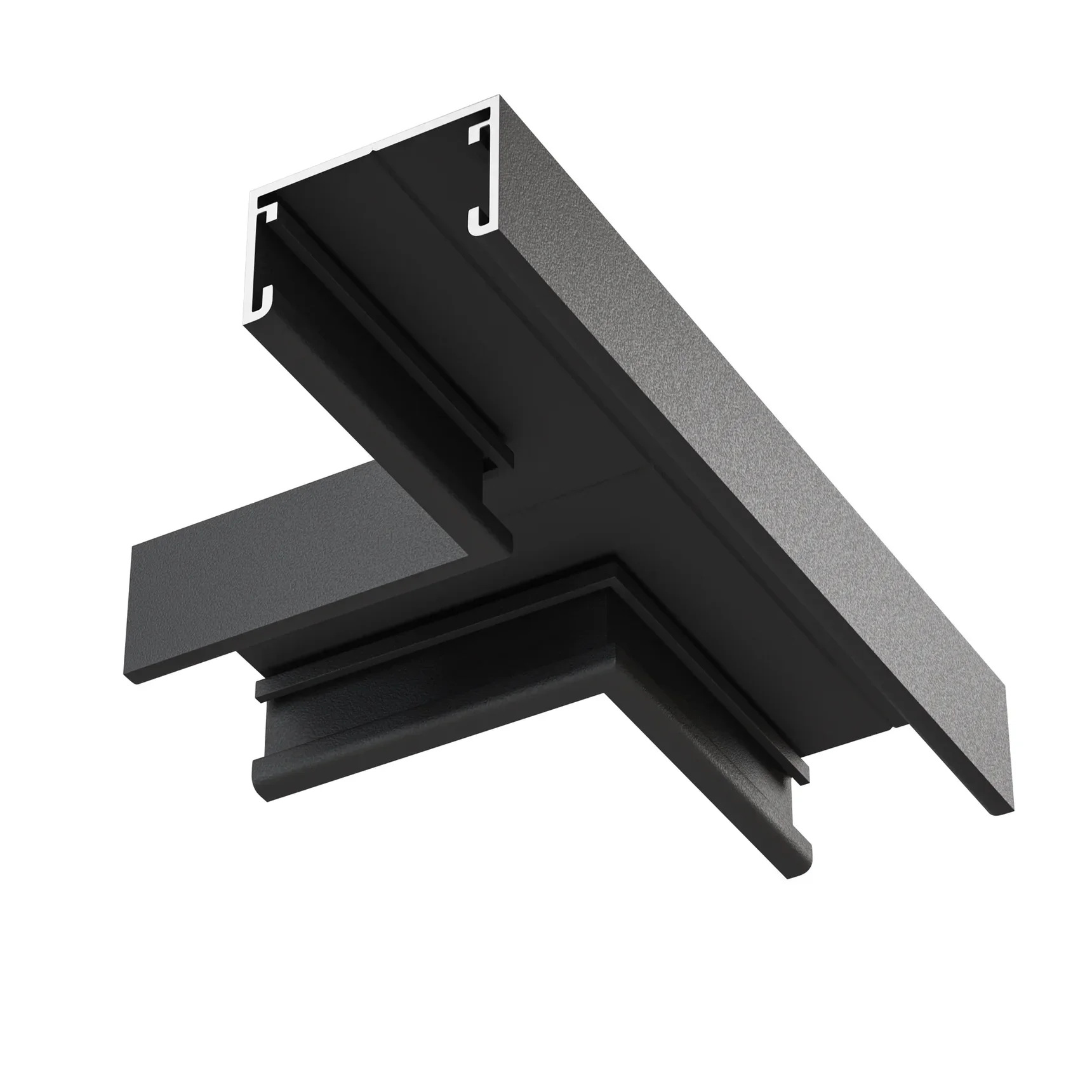 Т- образный коннектор накладной Basity, черный, TRA172CT-11B