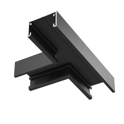 Т- образный коннектор накладной Basity, черный, TRA172CT-11B