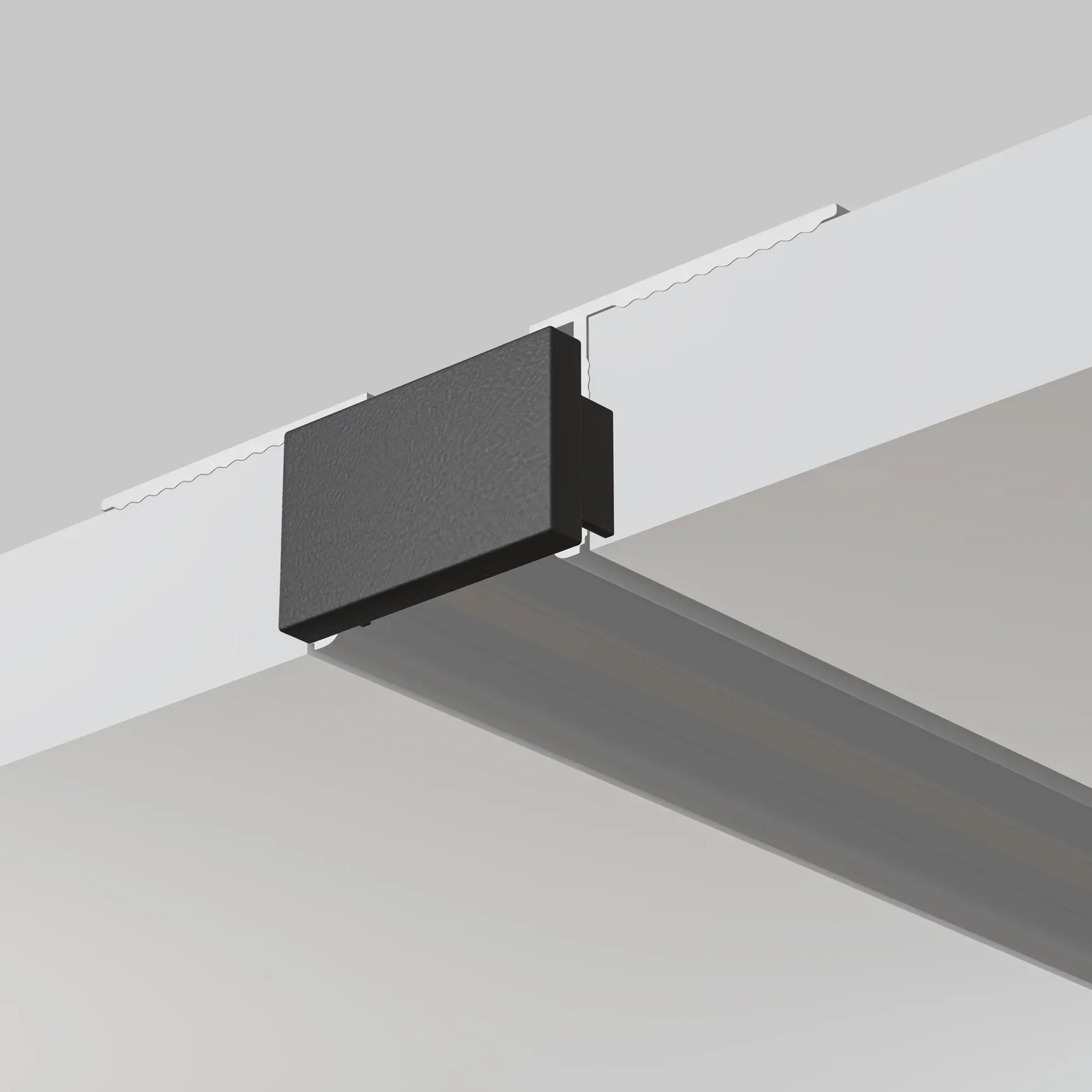 Заглушка для накладного/встраиваемого шинопровода, 2 шт. Basity, черный, TRA172EC-12B