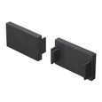 Заглушка для накладного/встраиваемого шинопровода, 2 шт. Basity, черный, TRA172EC-12B