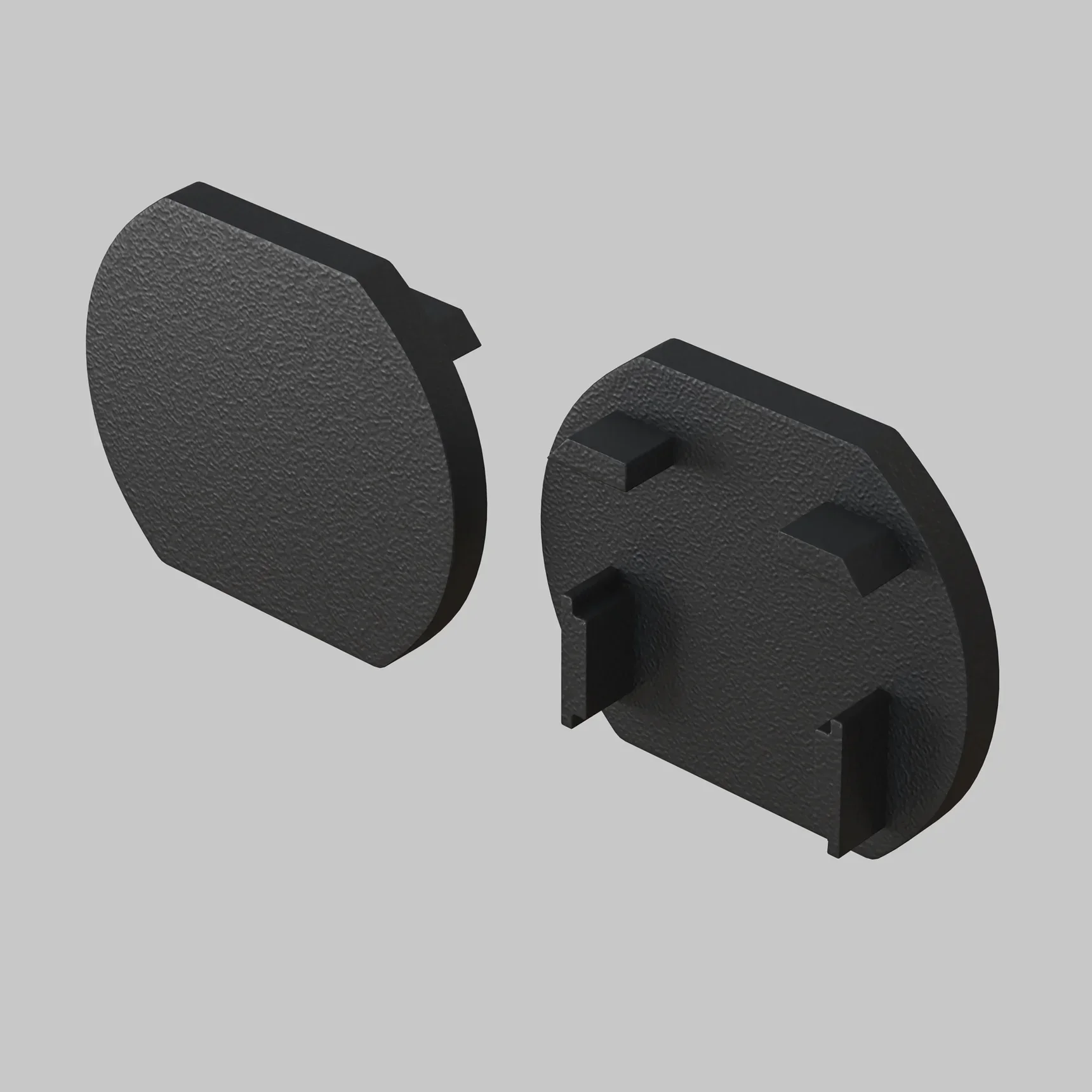 Заглушка для круглого шинопровода, 2 шт. Basity, черный, TRA172EC-R-11B