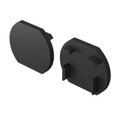 Заглушка для круглого шинопровода, 2 шт. Basity, черный, TRA172EC-R-11B