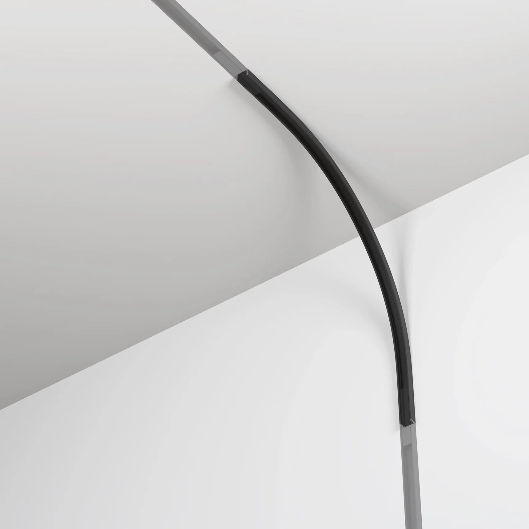 Коннектор радиусный внутренний R300 Basity, черный, TRA172ICL-R300-11B