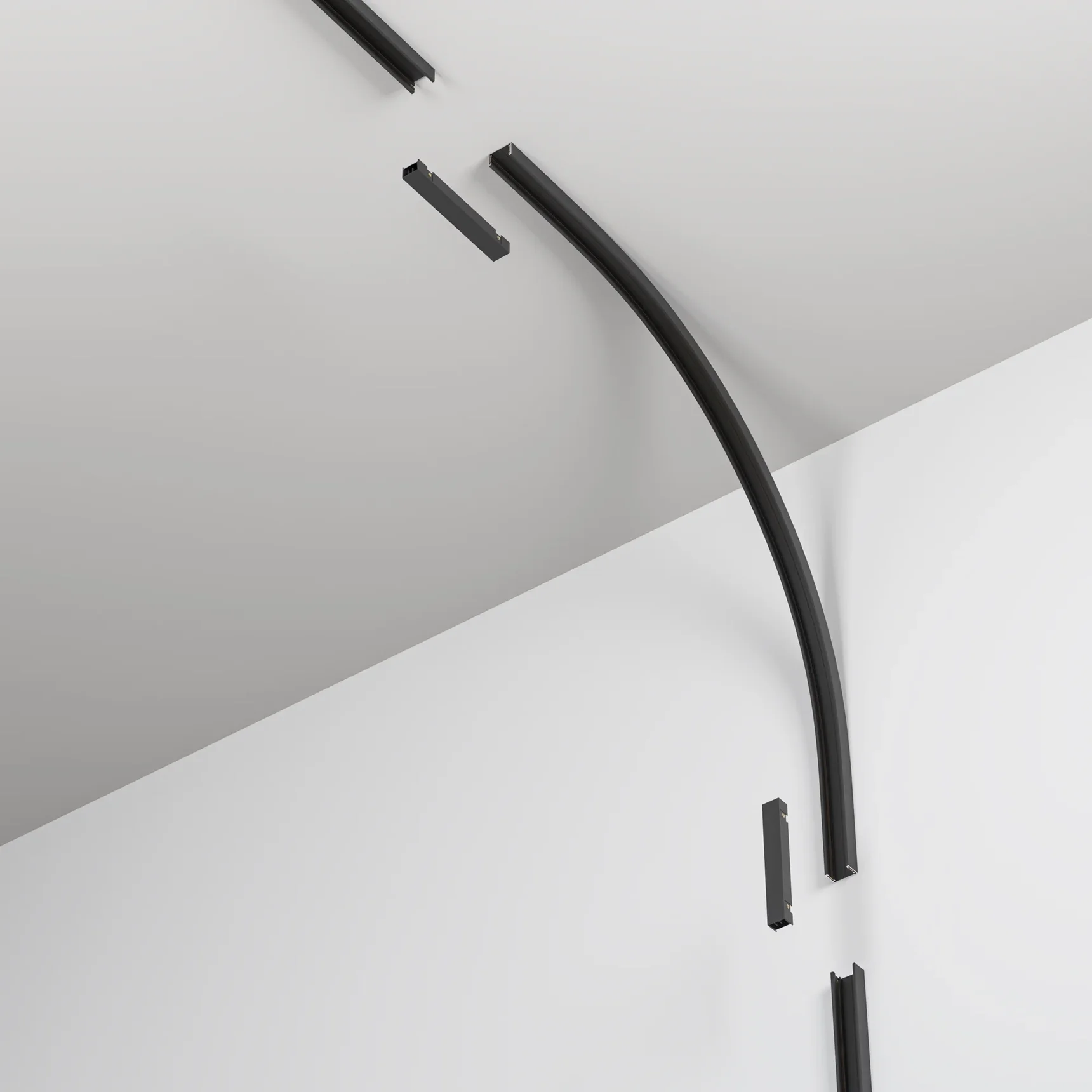 Коннектор радиусный внутренний R300 Basity, черный, TRA172ICL-R300-11B