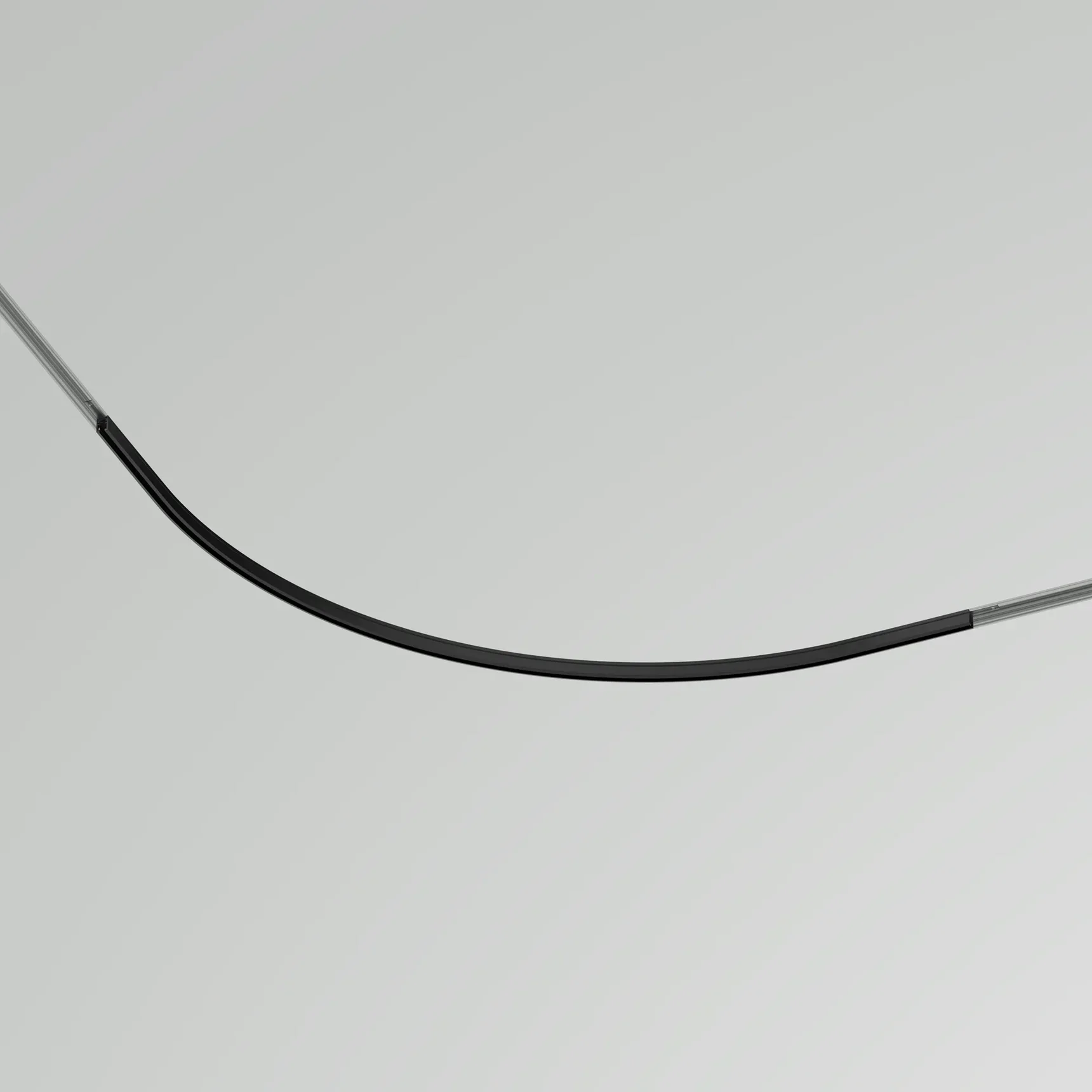 Коннектор радиусный D900 накладной Levity черный, TRA184-R900-11B