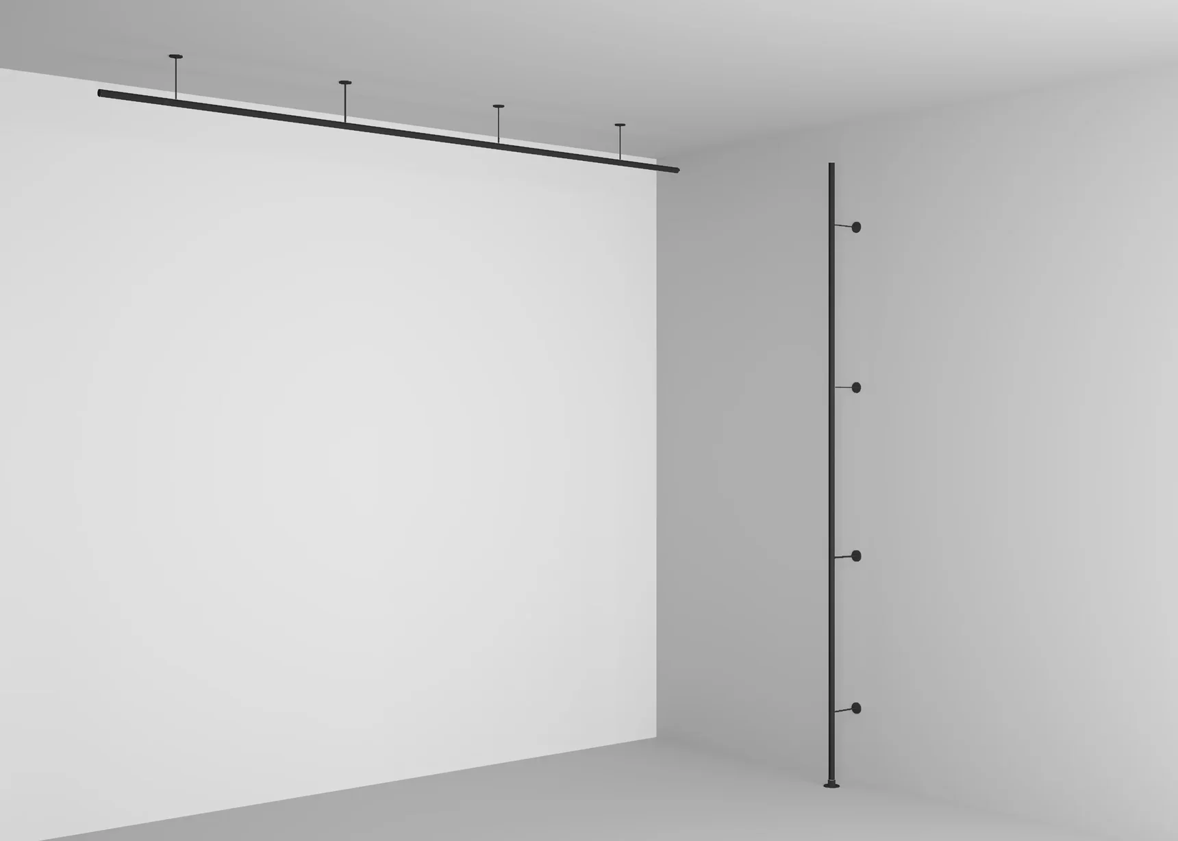 Крепление настенное/потолочное Levity для круглого шинопровода, TRA184CW-R-11B