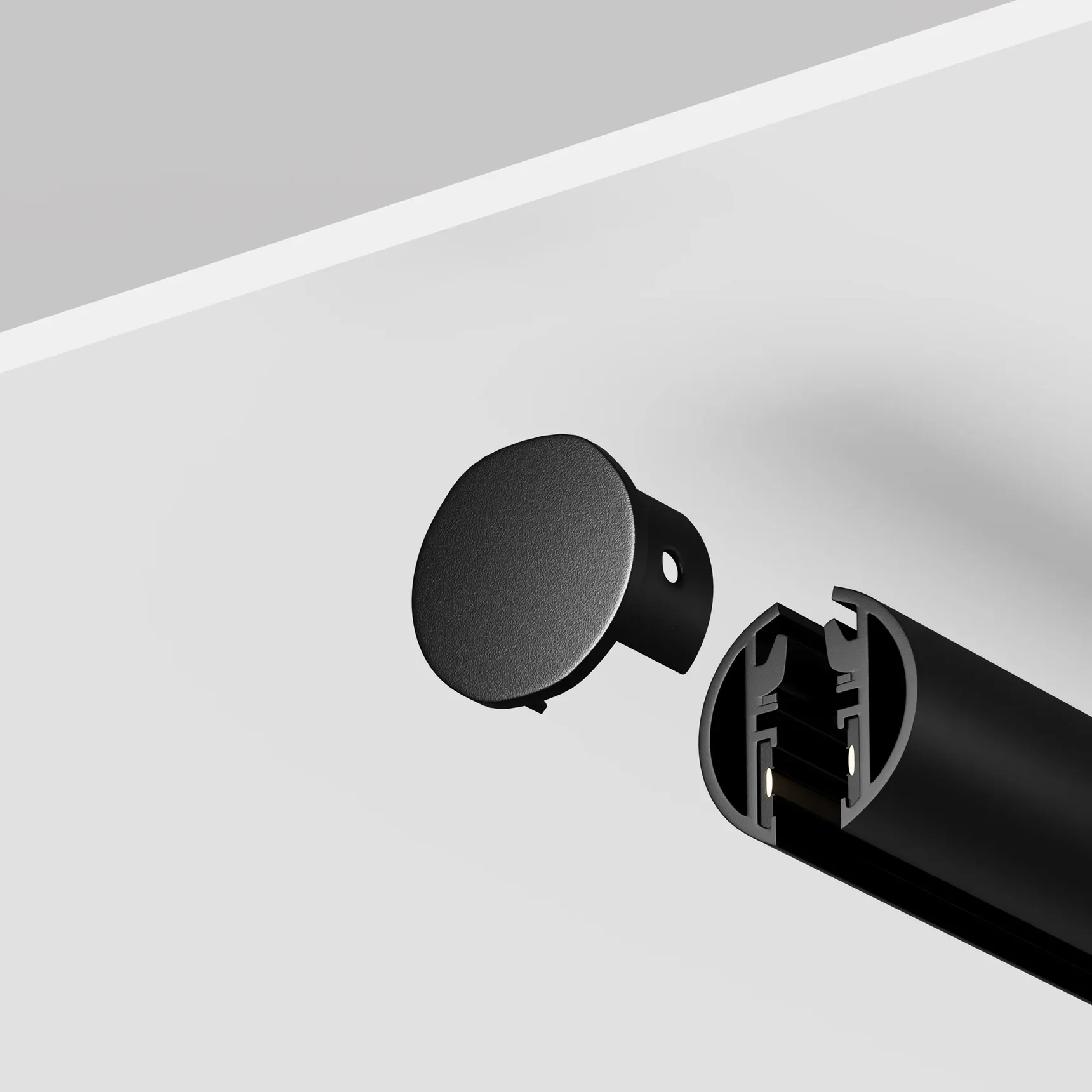 Заглушка для подвесного круглого шинопровода Levity, 2шт., TRA184EC-R-11B