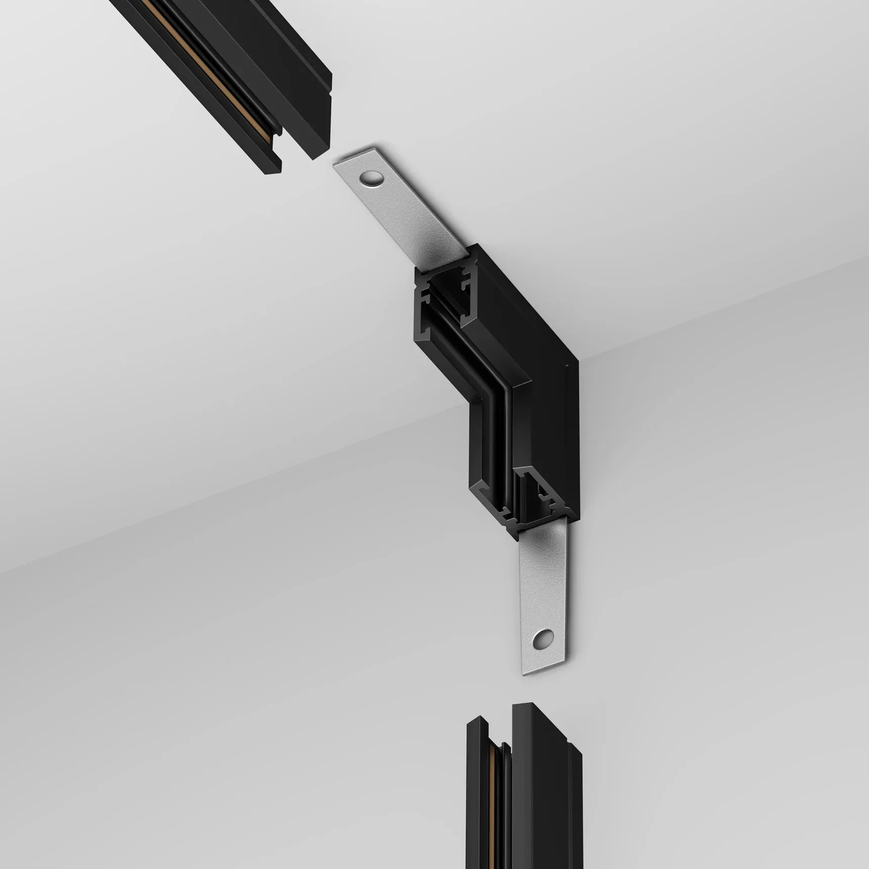 Коннектор угловой внутренний, накладной Levity, TRA184ICL-11B