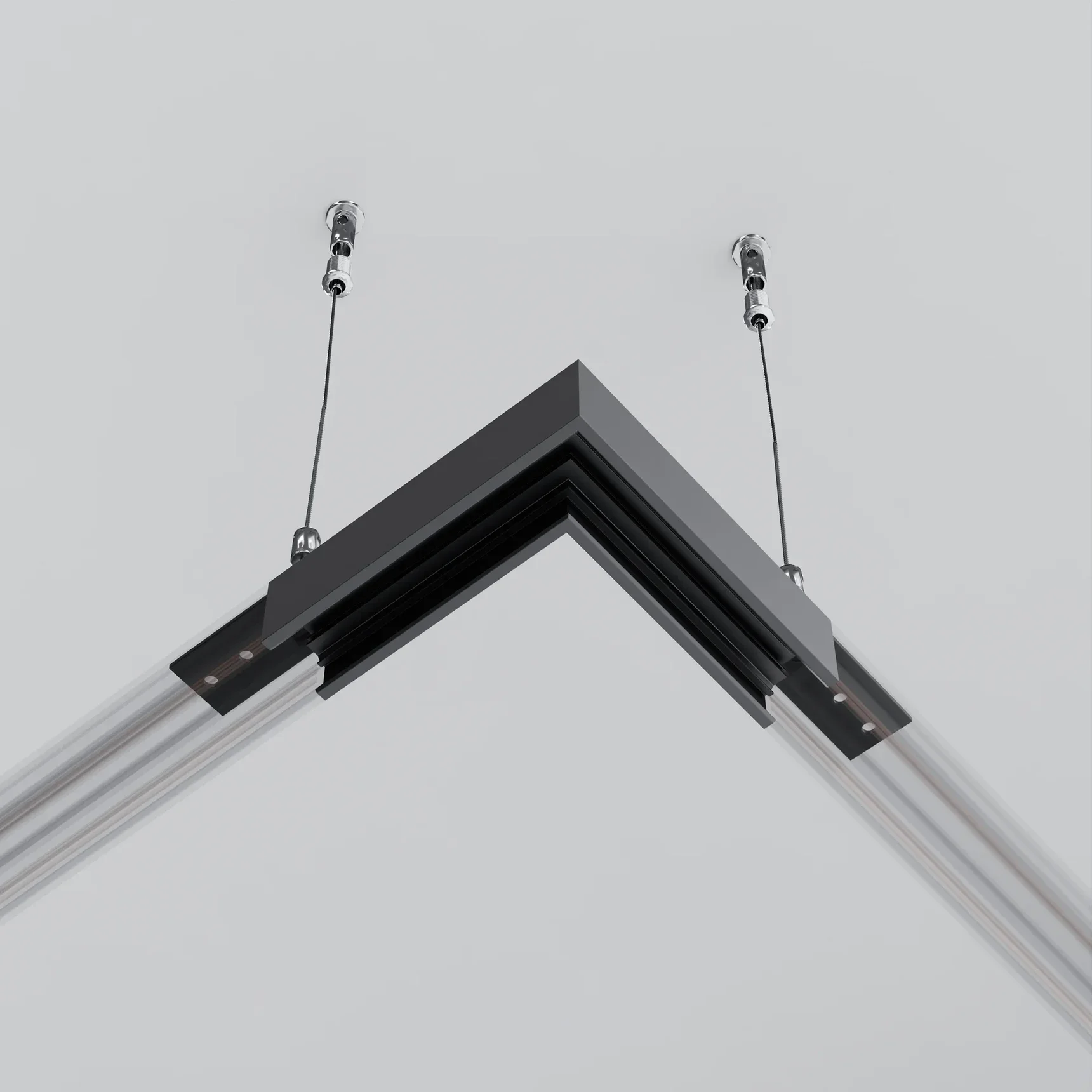 Коннектор угловой Exility накладной низкопрофильный, TRAM034CL-41B