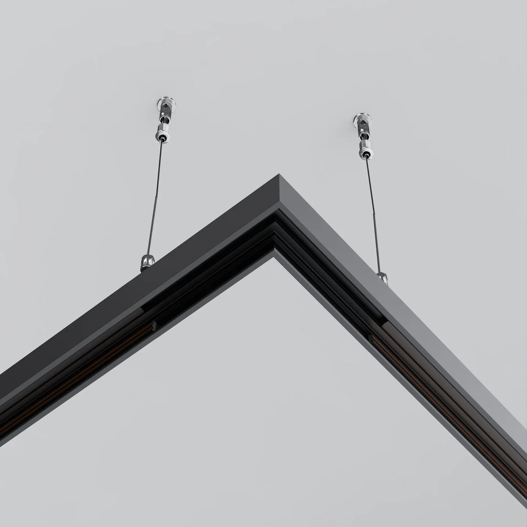 Коннектор угловой Exility накладной низкопрофильный, TRAM034CL-41B