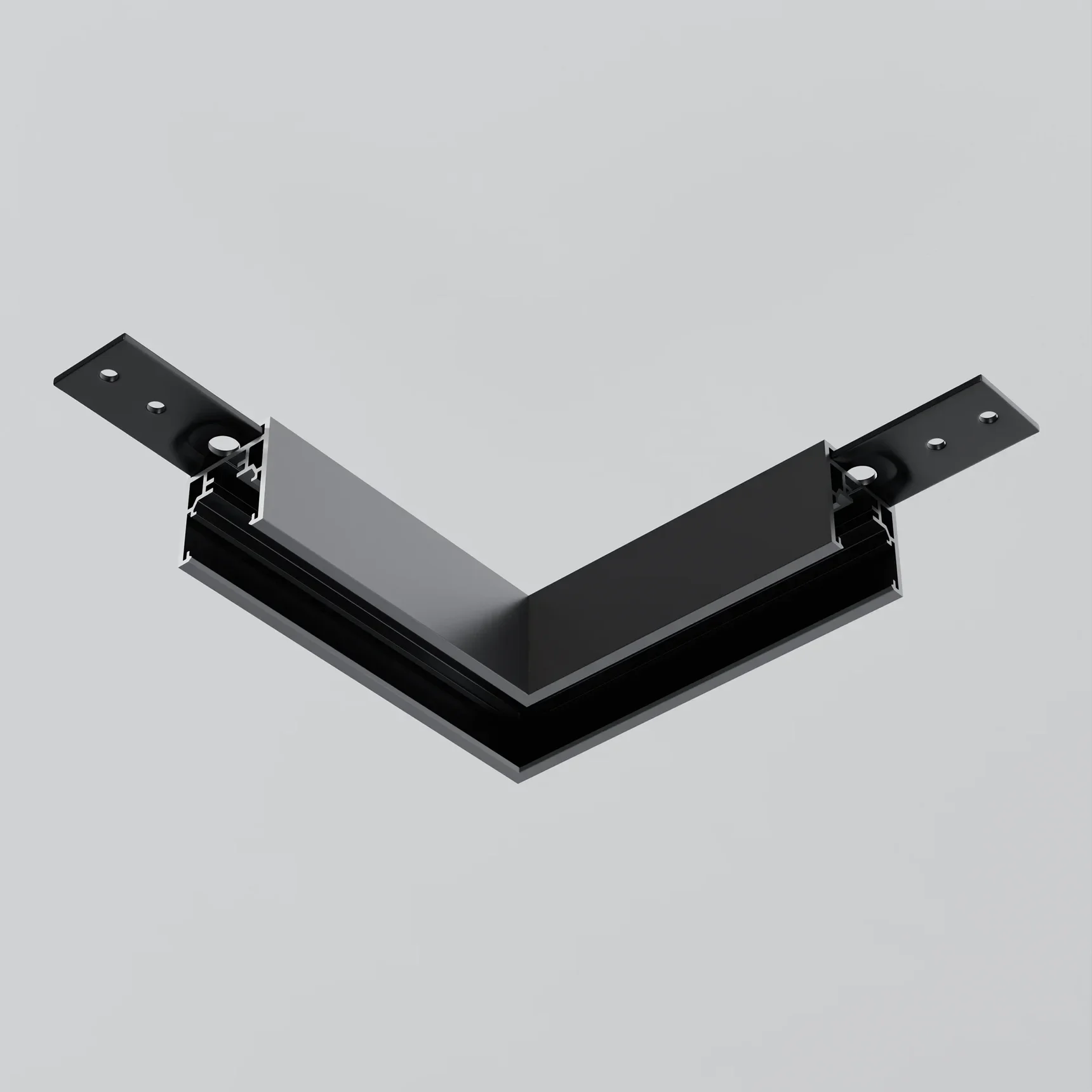 Коннектор угловой Exility накладной низкопрофильный, TRAM034CL-41B