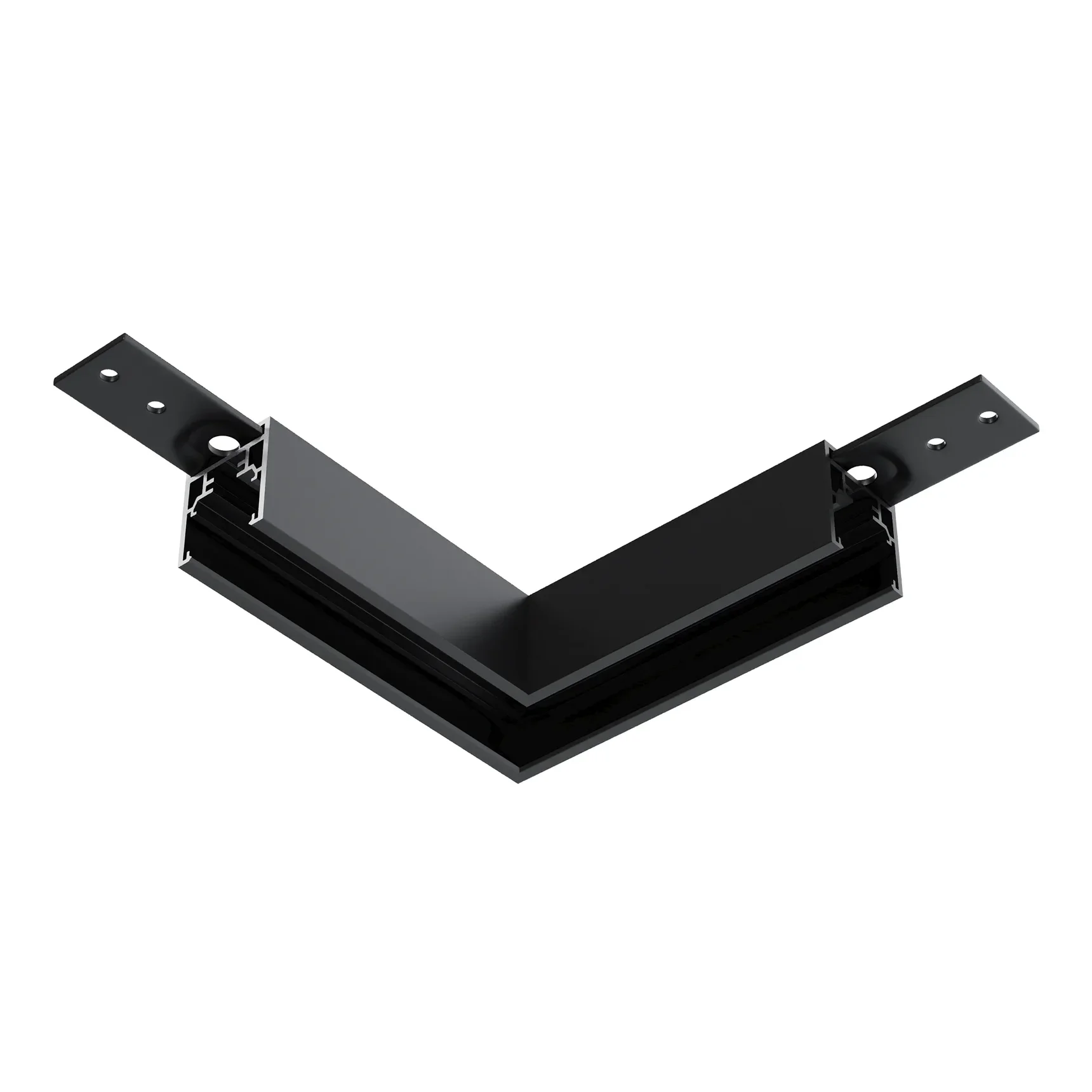 Коннектор угловой Exility накладной низкопрофильный, TRAM034CL-41B