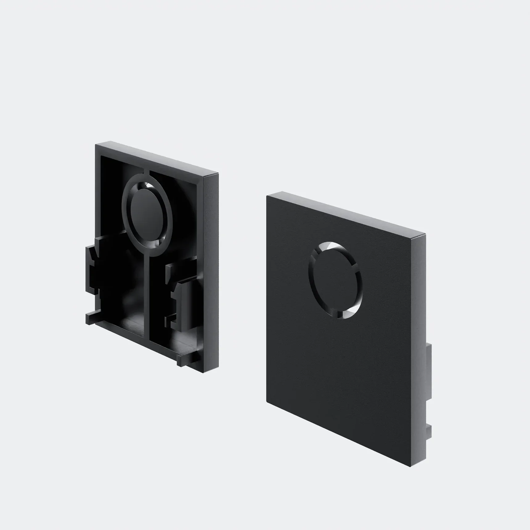 Заглушки для накладного низкопрофильного шинопровода Exility 2шт., TRAM034EC-41B