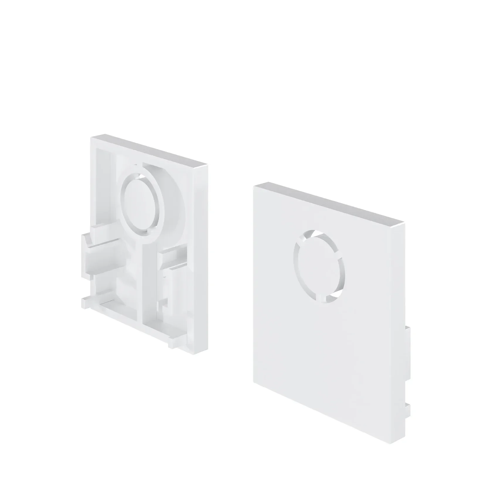 Заглушки для накладного низкопрофильного шинопровода Exility 2шт., TRAM034EC-41W