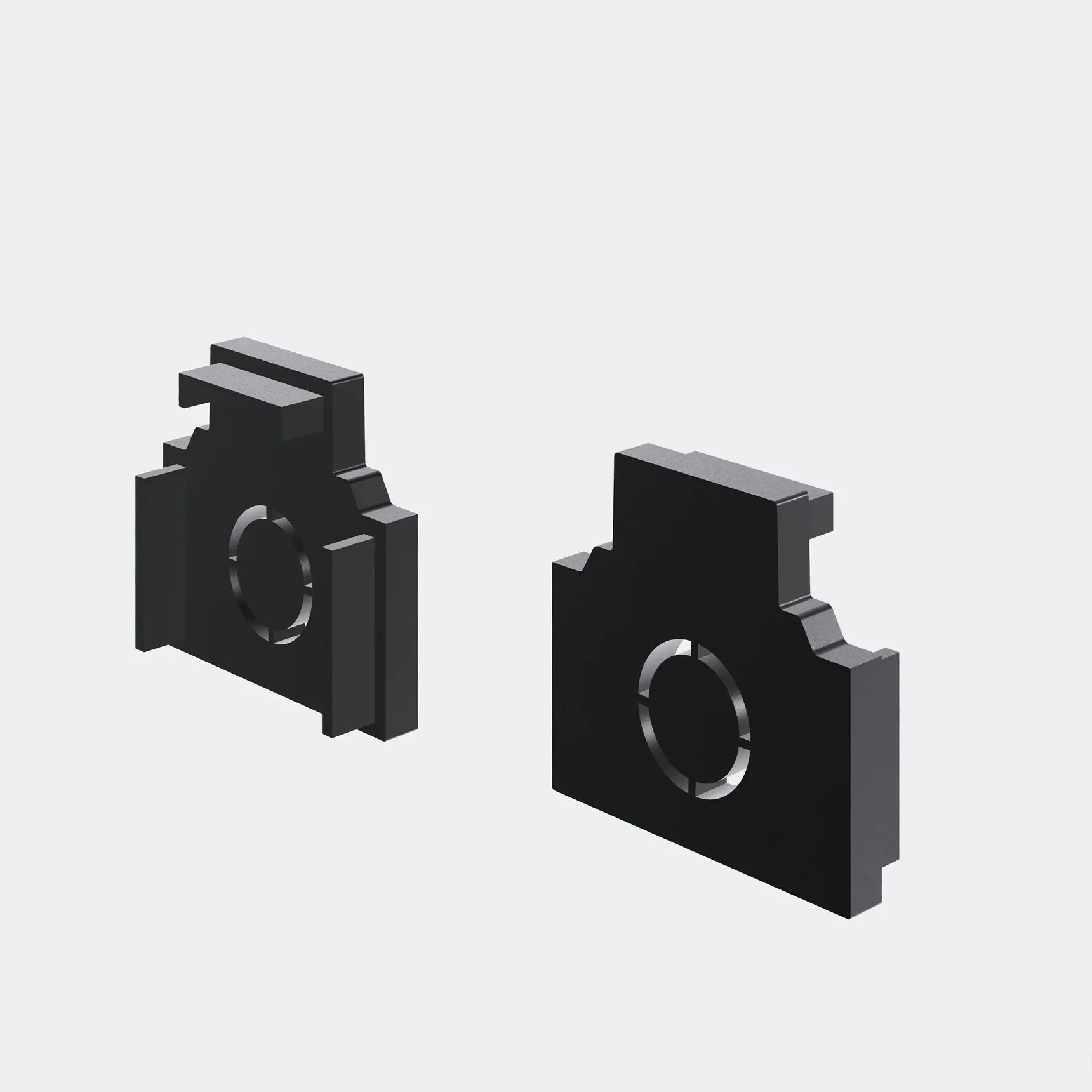 Заглушки для встраиваемого низкопрофильного шинопровода Exility 2шт., TRAM034EC-42B