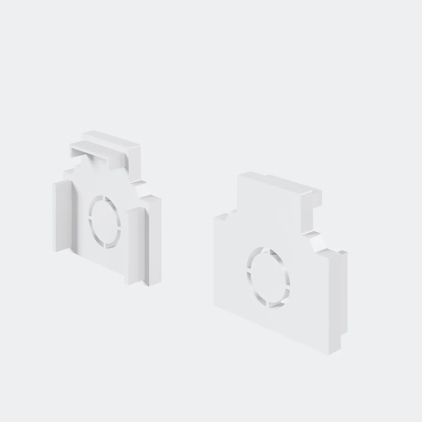 Заглушки для встраиваемого низкопрофильного шинопровода Exility 2шт., TRAM034EC-42W